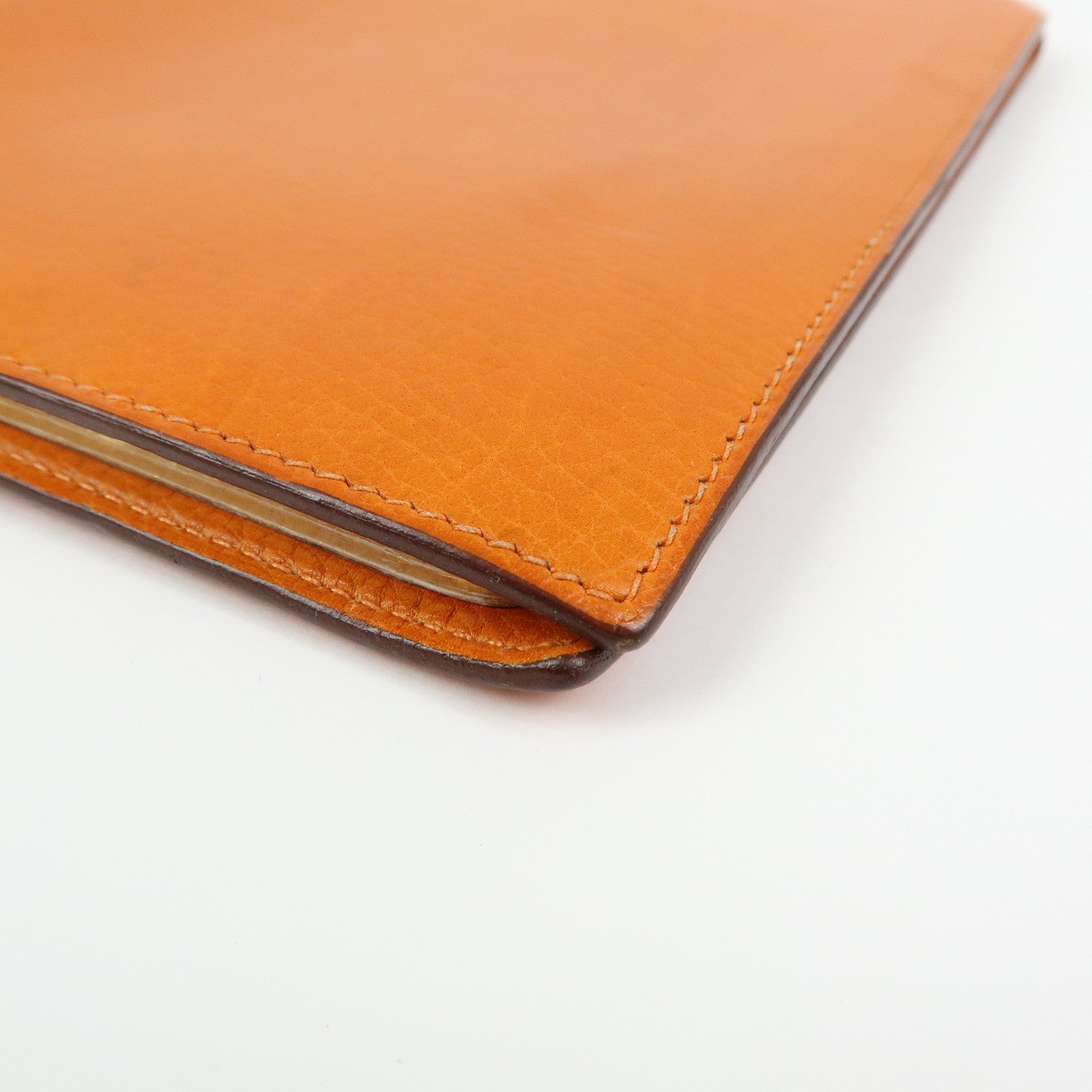 HERMES Togo Leather Agenda Cover Planner Cover □I Stamped Orange
