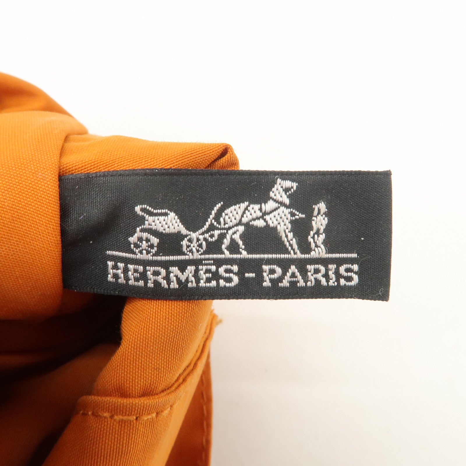 HERMES Leather Canvas Bolide Pouch Cosmetic Pouch MM Pink Used