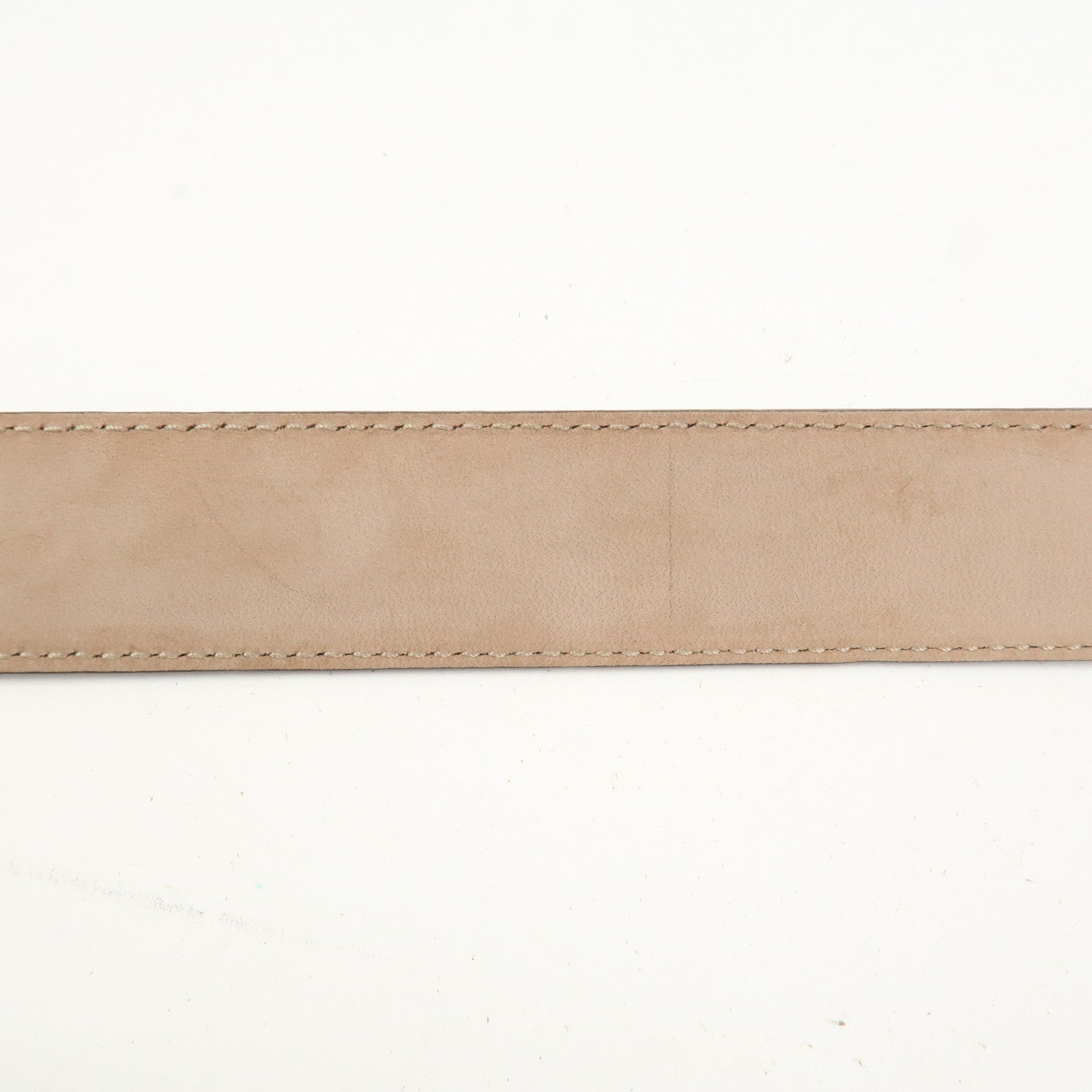 GUCCI Diamante GG Marmont Leather Belt 105/42 Gray 345658