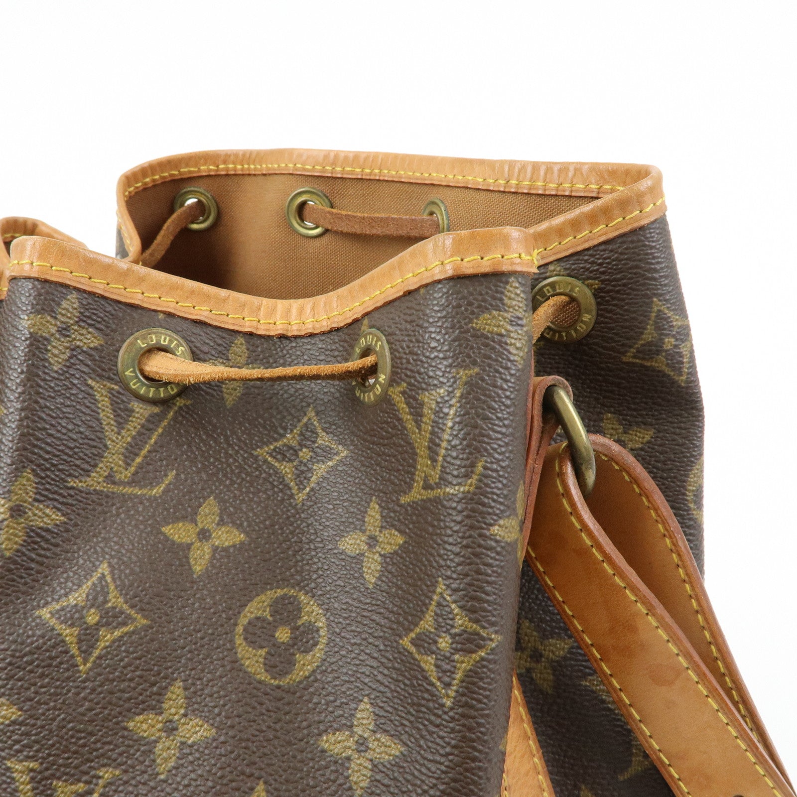 Louis Vuitton Monogram Petit Noe Shoulder Bag Brown M42226