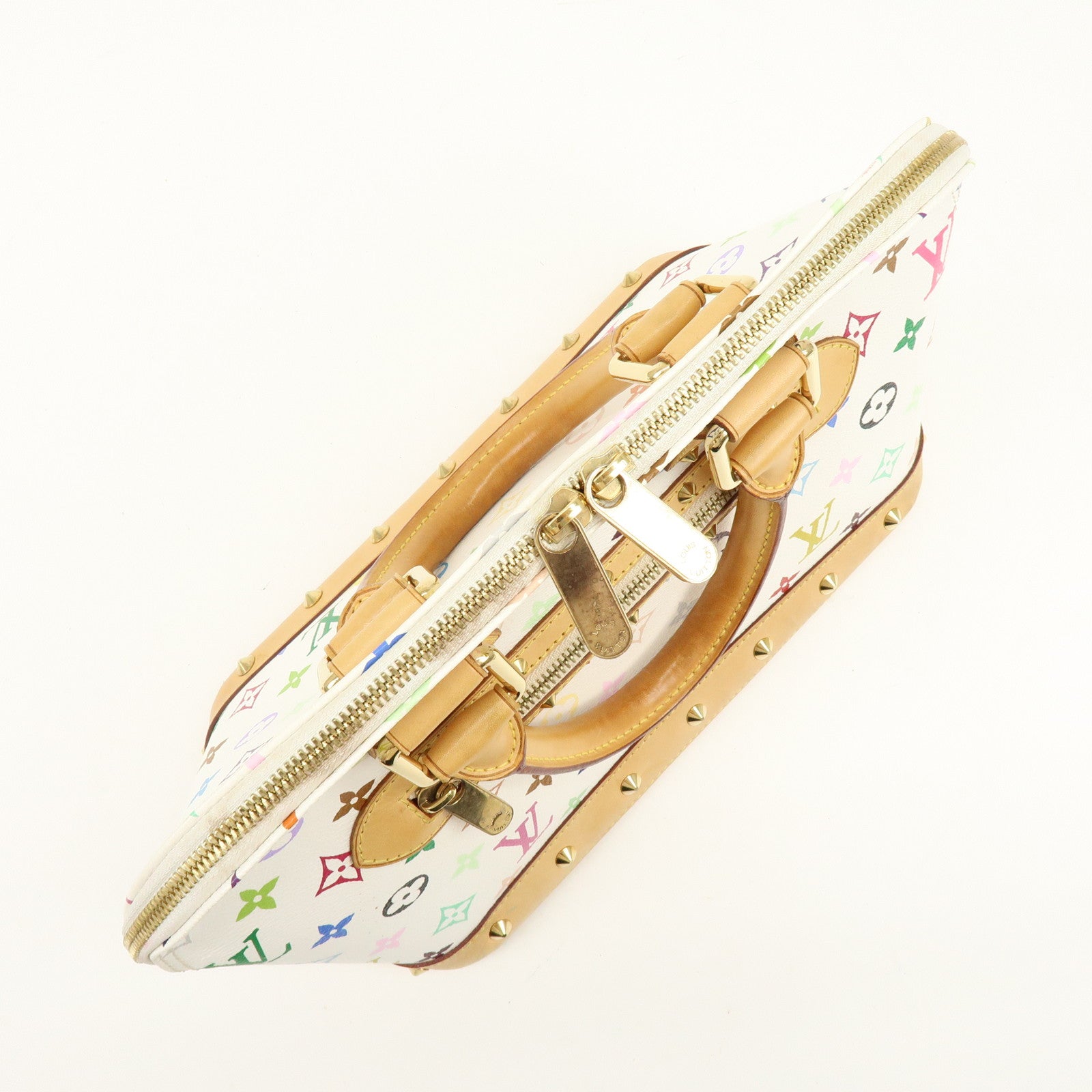 Louis Vuitton Monogram Multicolor Alma PM Hand Bag Blanc M92647