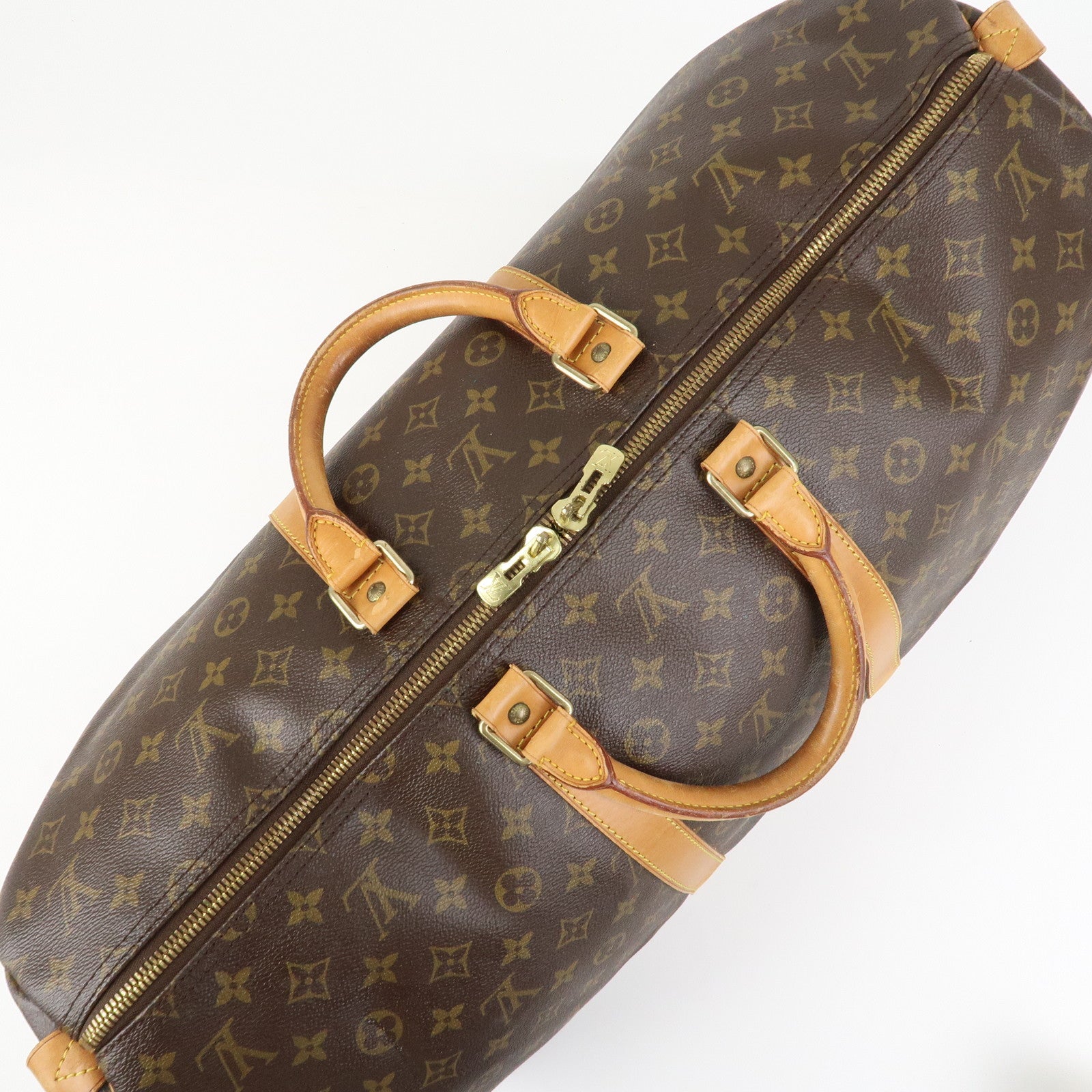 Louis Vuitton Monogram Keep All 55 Boston Bag Brown M41424