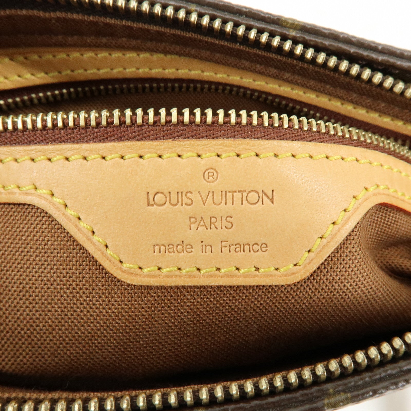 Louis Vuitton Monogram Trotteur Canvas Shoulder Bag Brown M51240