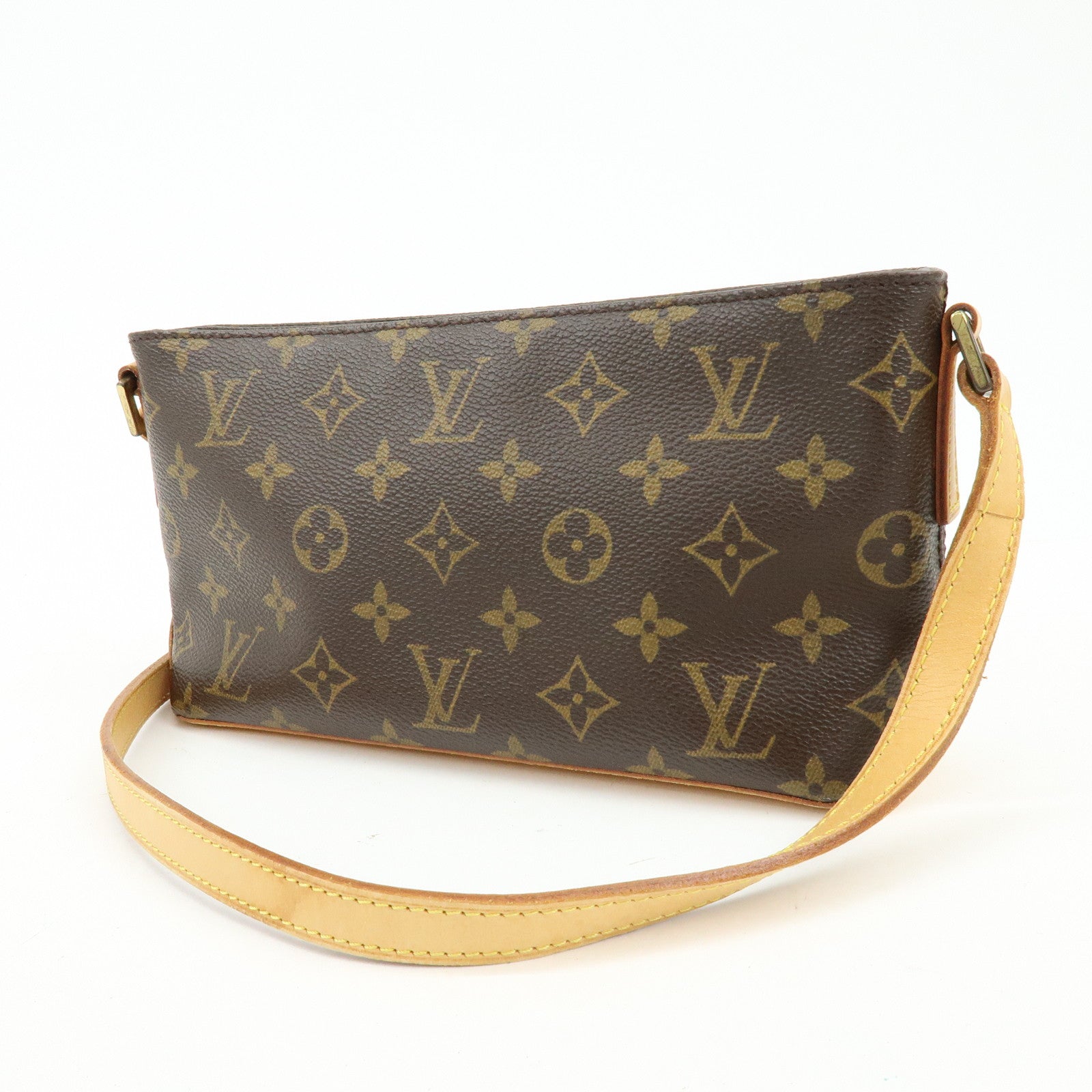 Louis Vuitton Monogram Trotteur Canvas Shoulder Bag Brown M51240