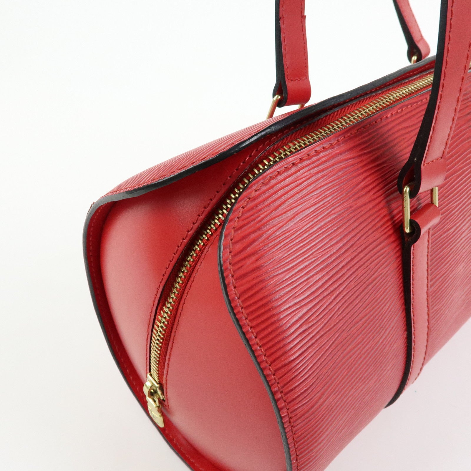Louis Vuitton Epi Soufflot Leather Hand Bag Castillian Red M52227