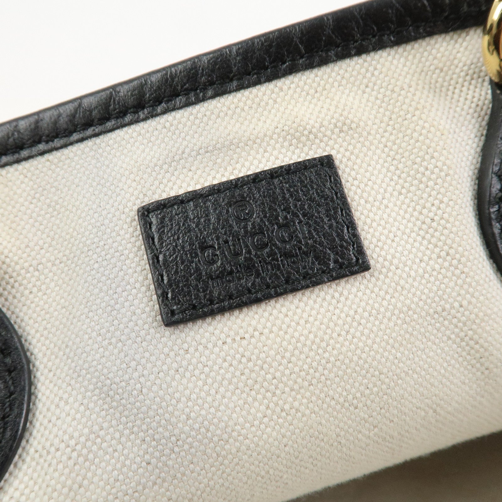 GUCCI GG Marmont Leather Tote Bag Shoulder Bag Black 765043