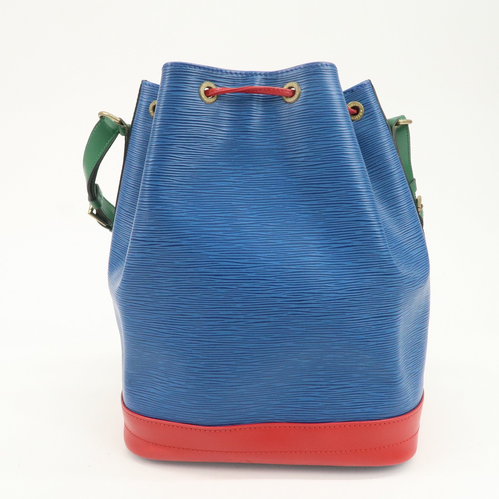 Louis Vuitton Epi Noe Tricolor Shoulder Bag Blue Green Red M44082