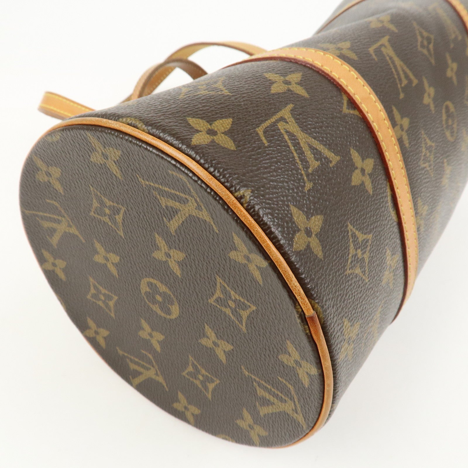 Louis Vuitton Monogram Papillon 30 Hand Bag Brown M51365