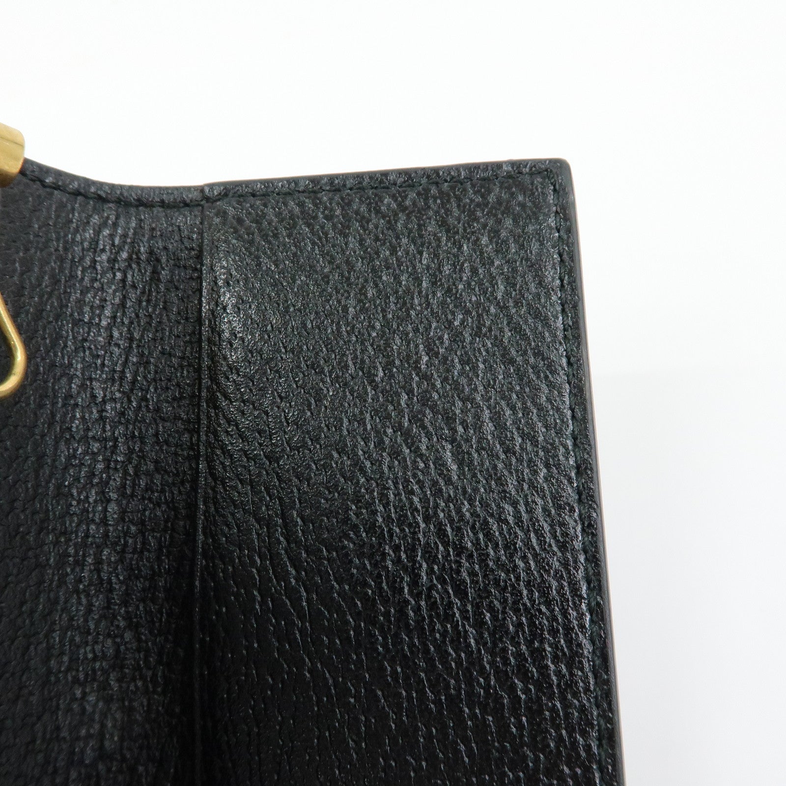 GUCCI Sherry Leather 6 Ring Key Case Key Holder Black 435297