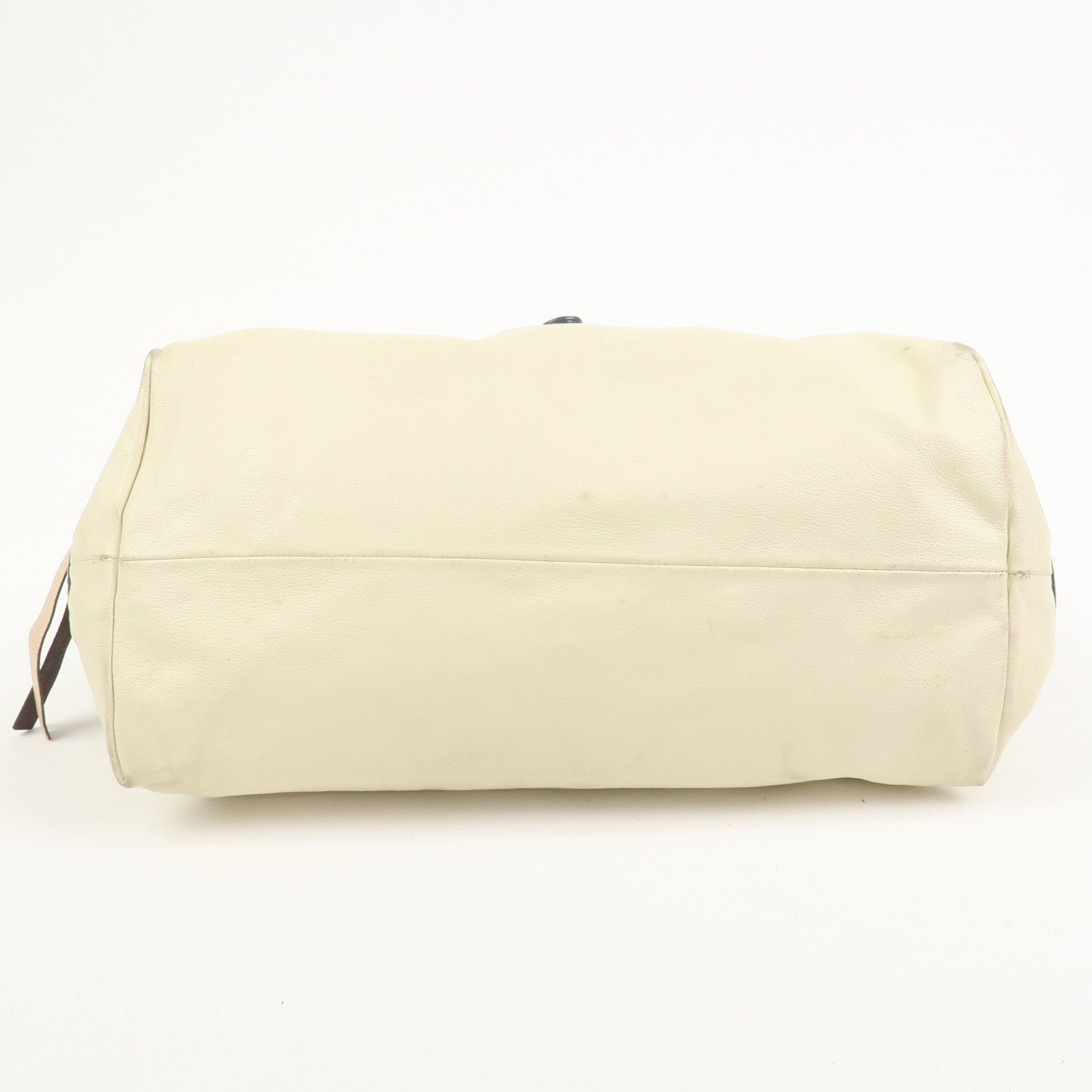 Chloe Kerala Leather Shoulder Bag Hand Bag Ivory Brown