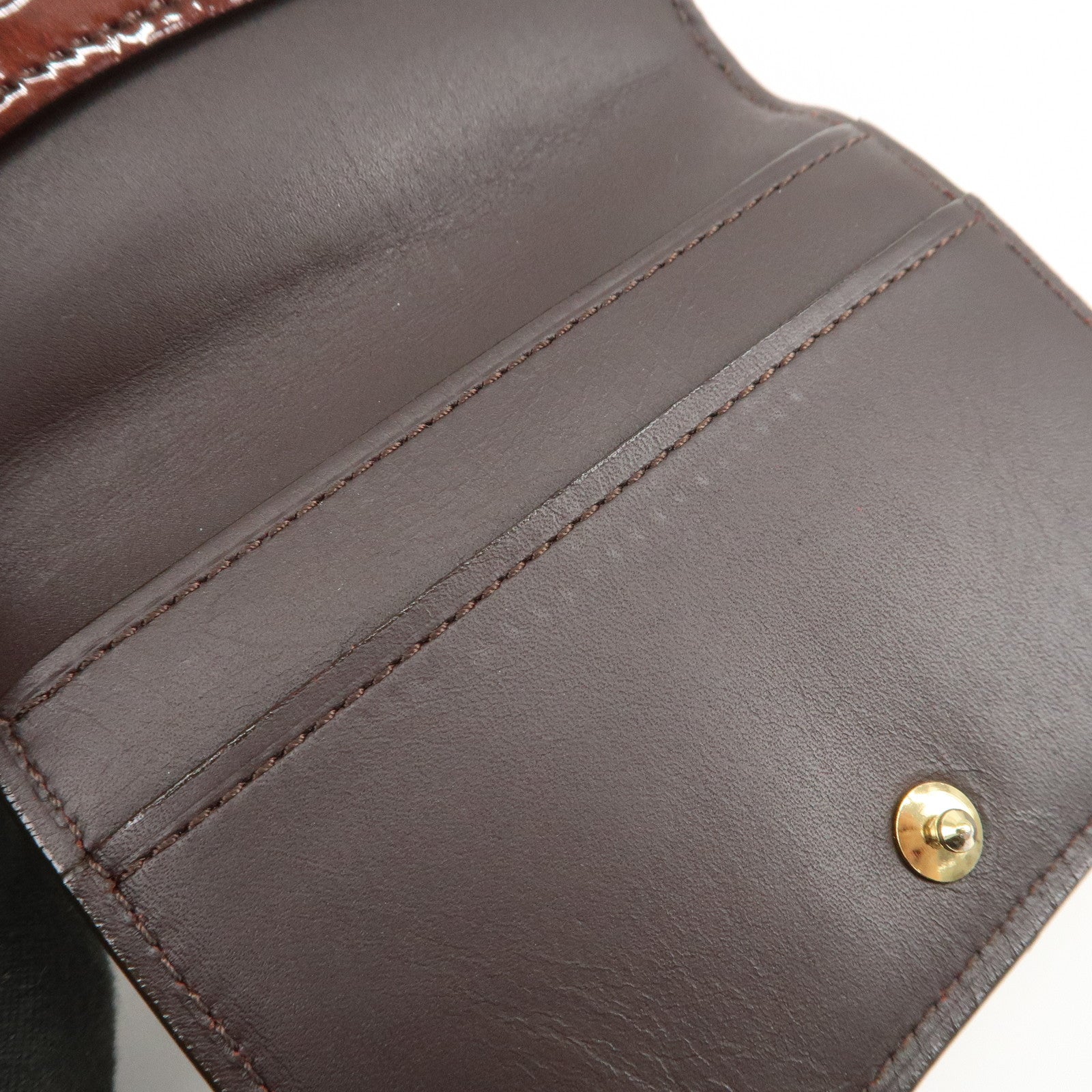 Louis Vuitton Monogram Vernis Leather Ludlow Coin Card Case M93519