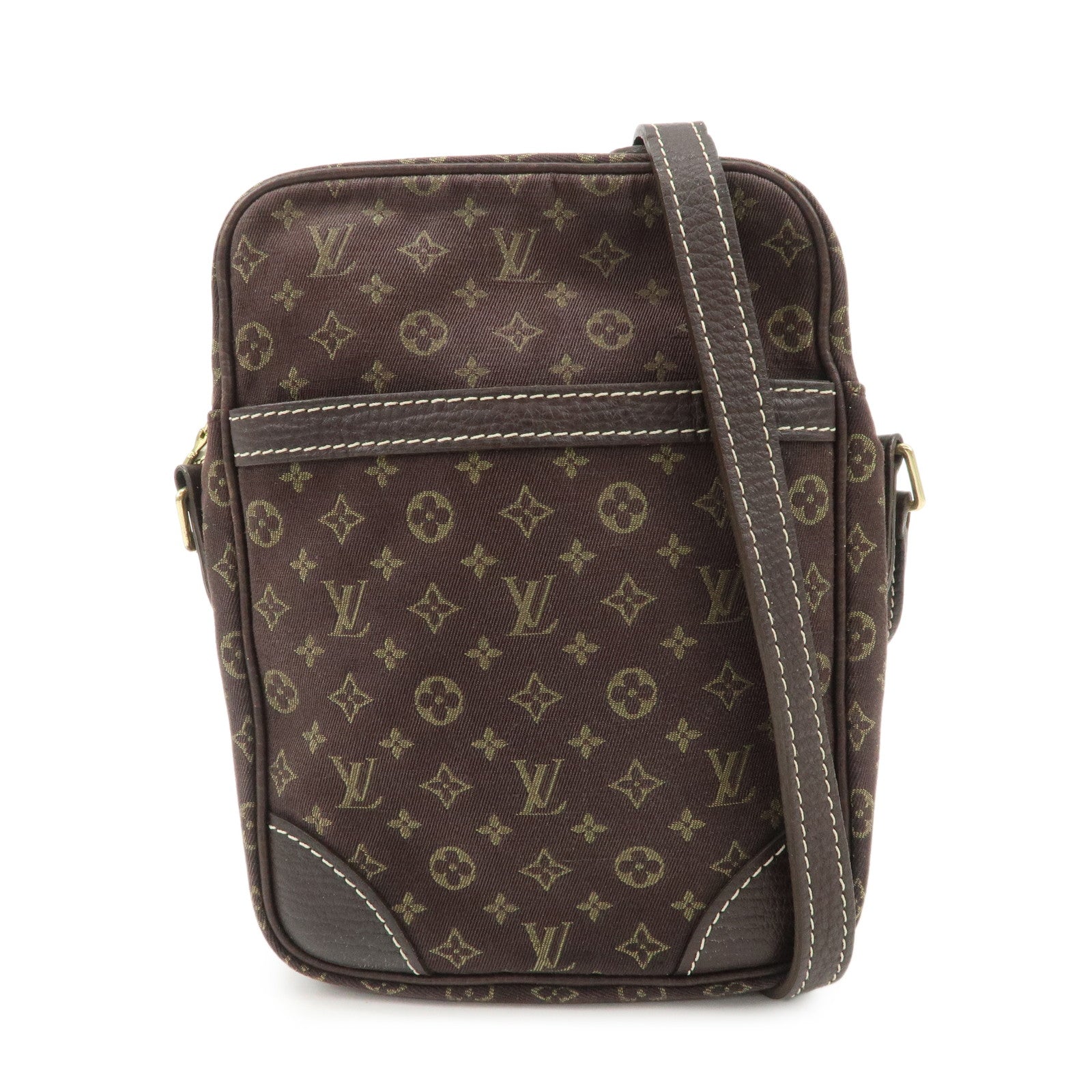 Louis Vuitton Monogram Mini Lin Danube Shoulder Bag Brown M95228