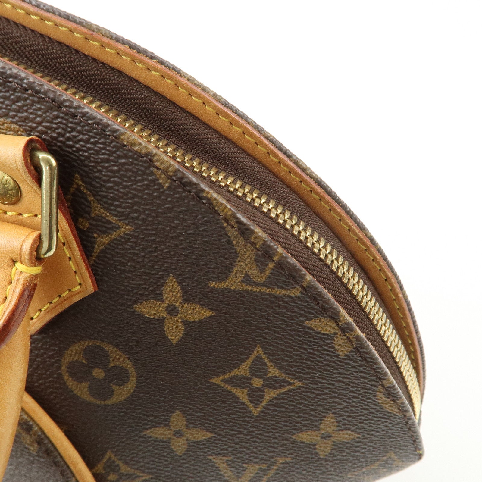 Louis Vuitton Monogram Ellipse PM Hand Bag Brown M51127 Used