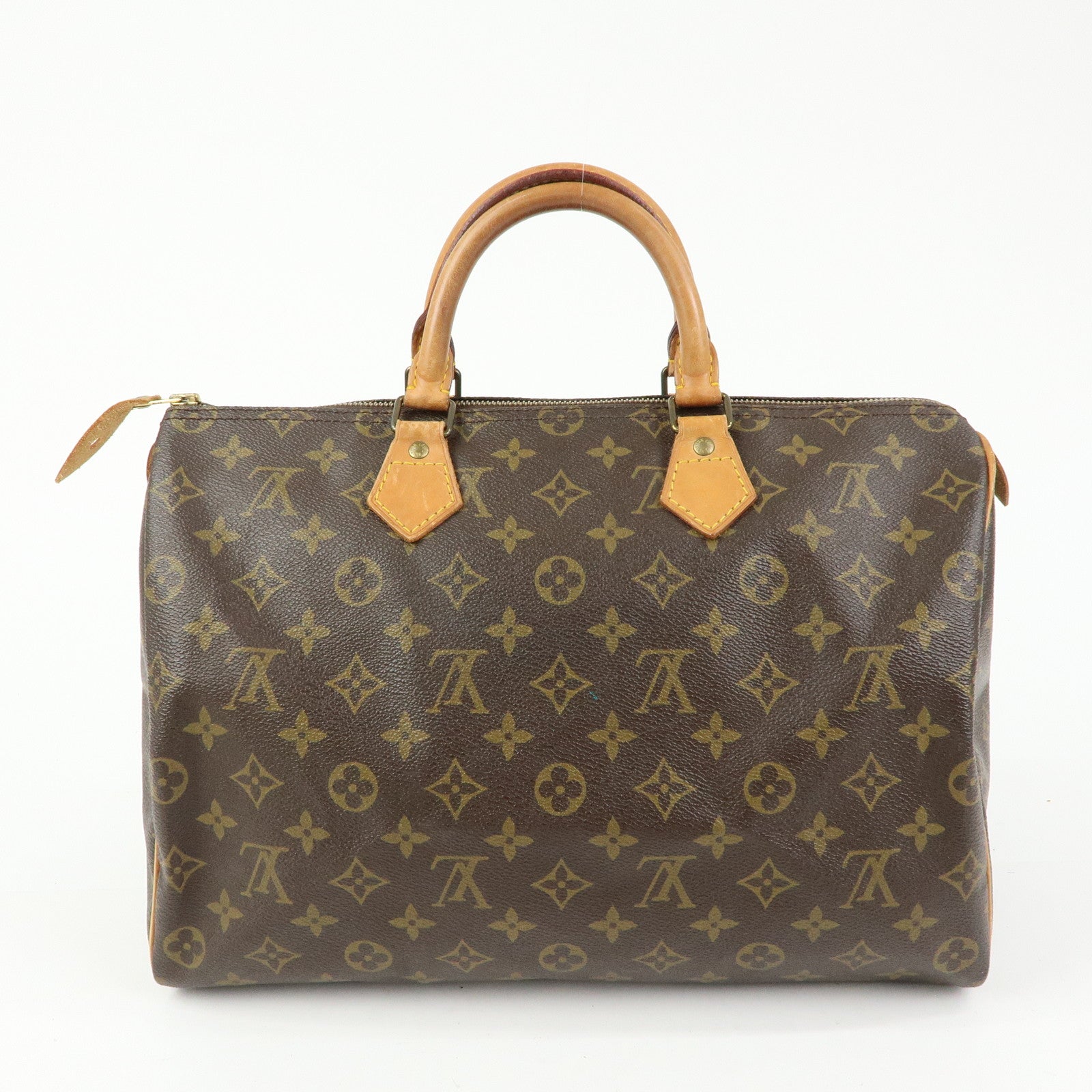 Louis Vuitton Monogram Speedy 35 Boston Bag Hand Bag Brown M41524