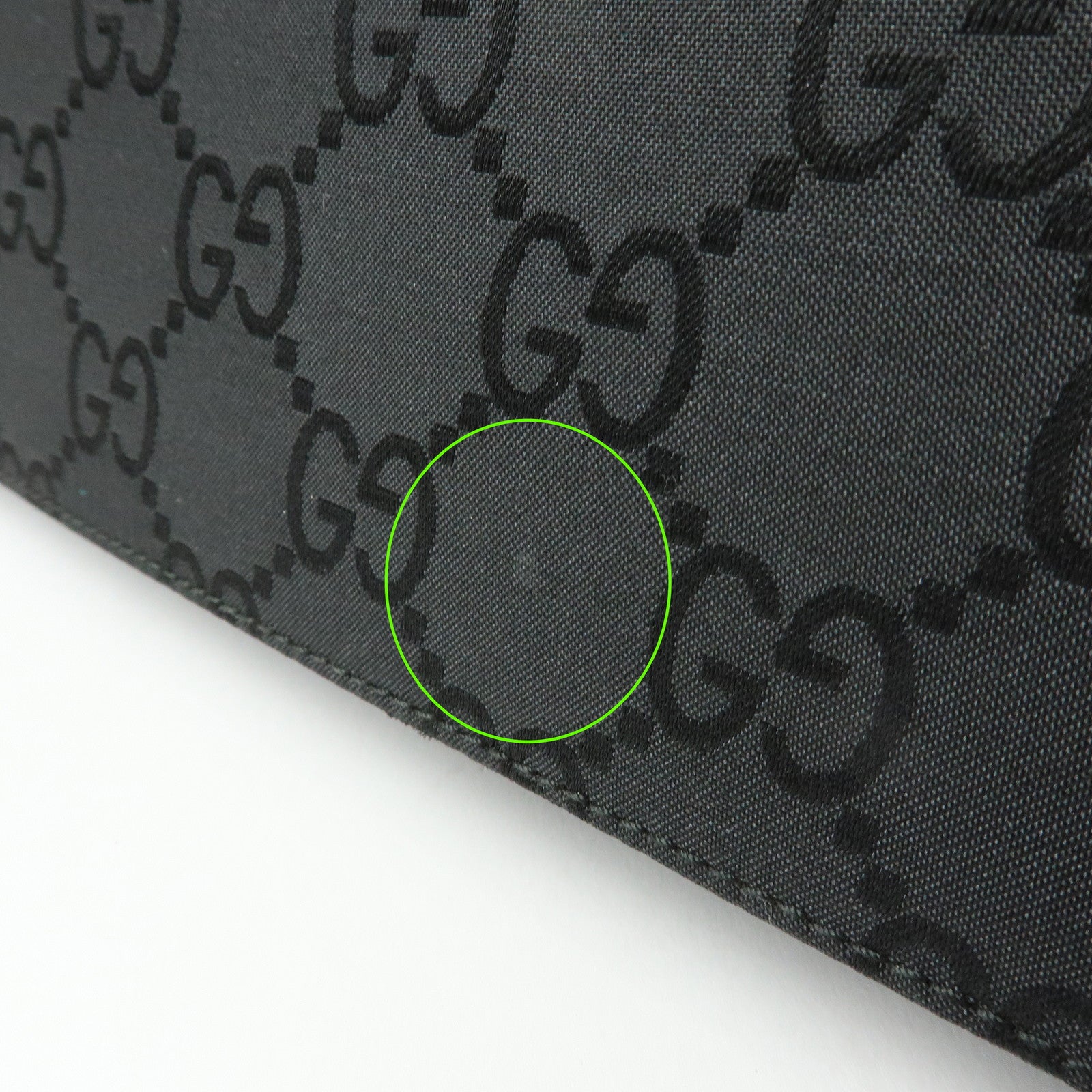 GUCCI Bamboo GG Nylon 2Way Tote Bag Black 002.1016