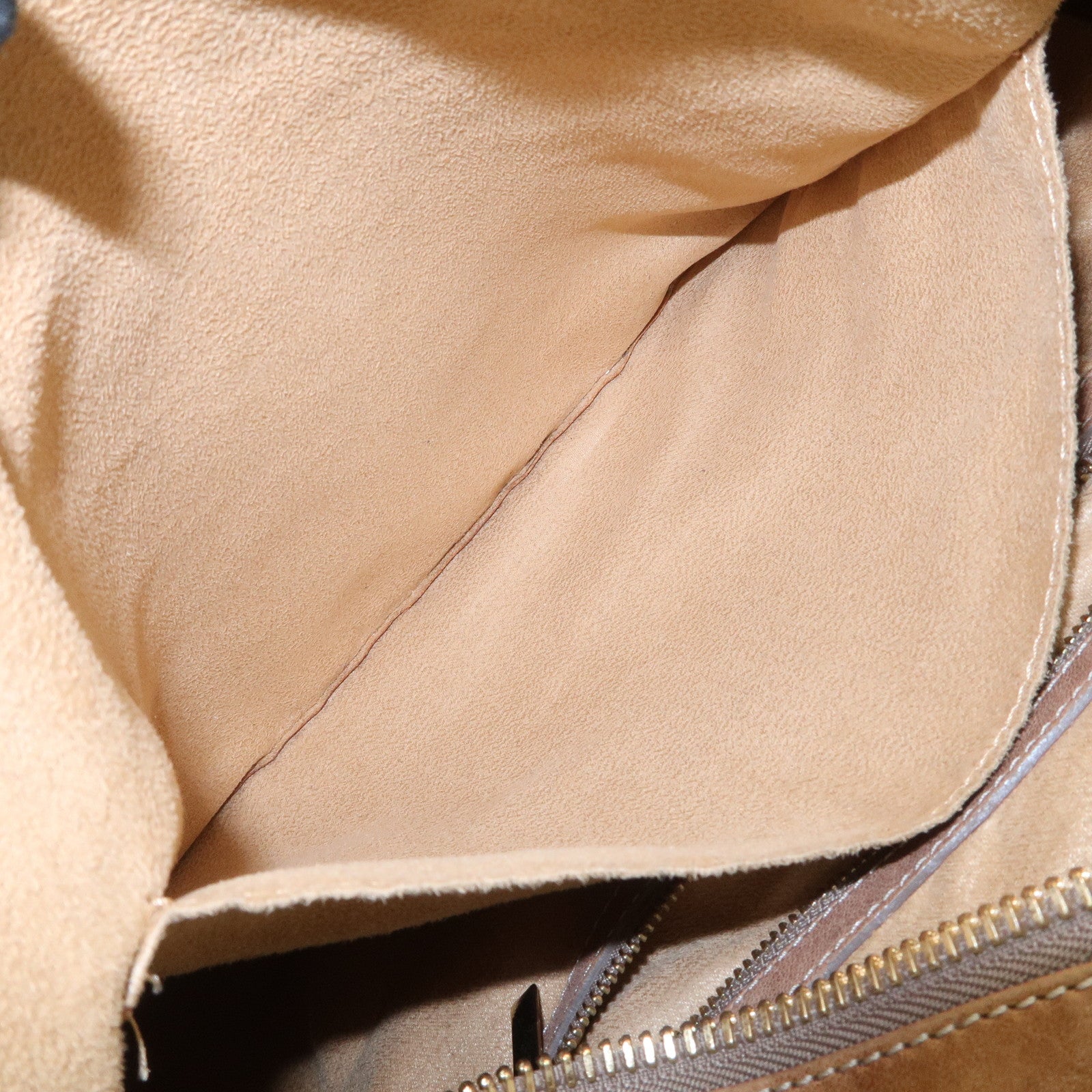 JIMMY CHOO Sky Bag Leather Shoulder Bag Hand Bag Brown