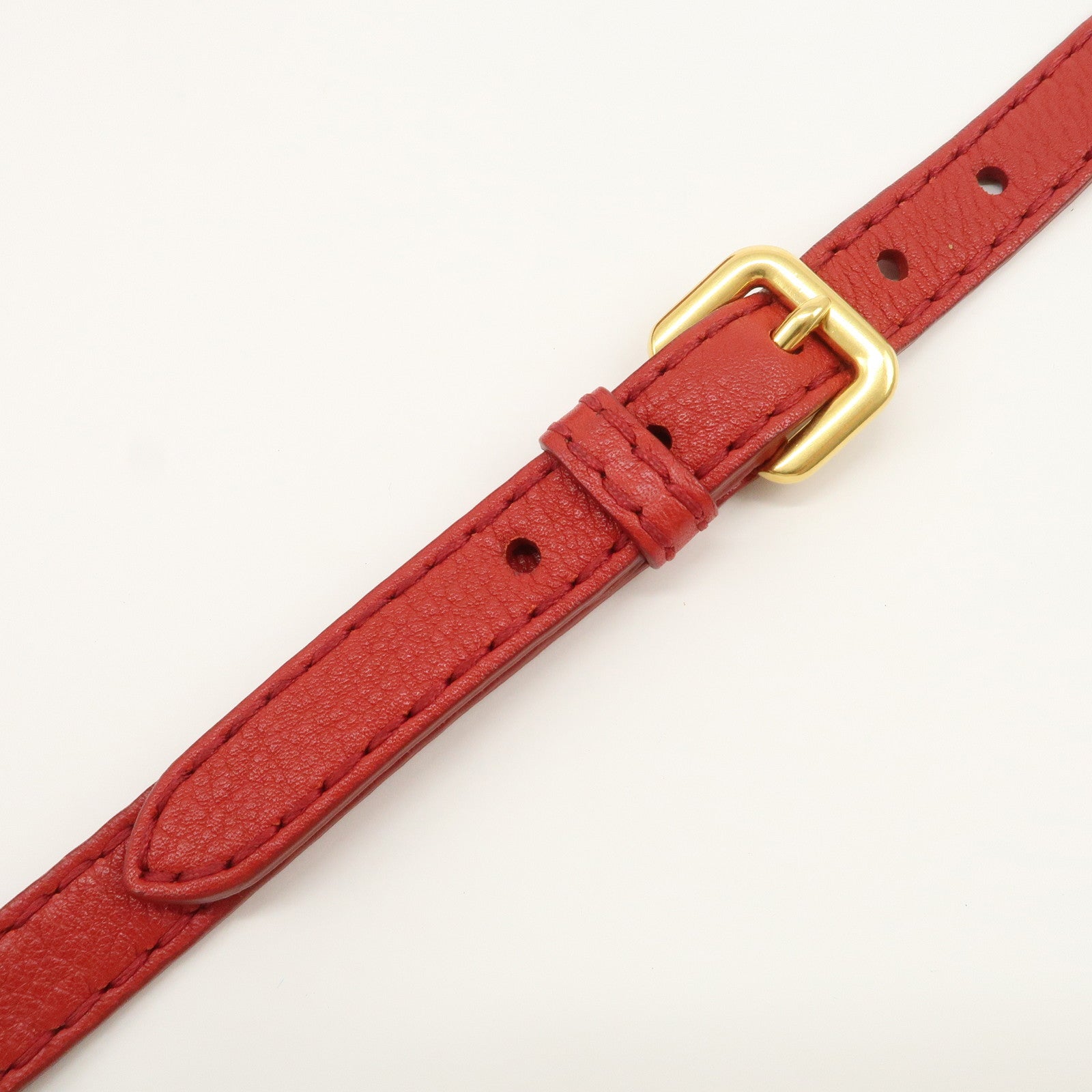 PRADA Vitello Daino Leather 2Way Tote Bag Shoulder Bag Red BR4617