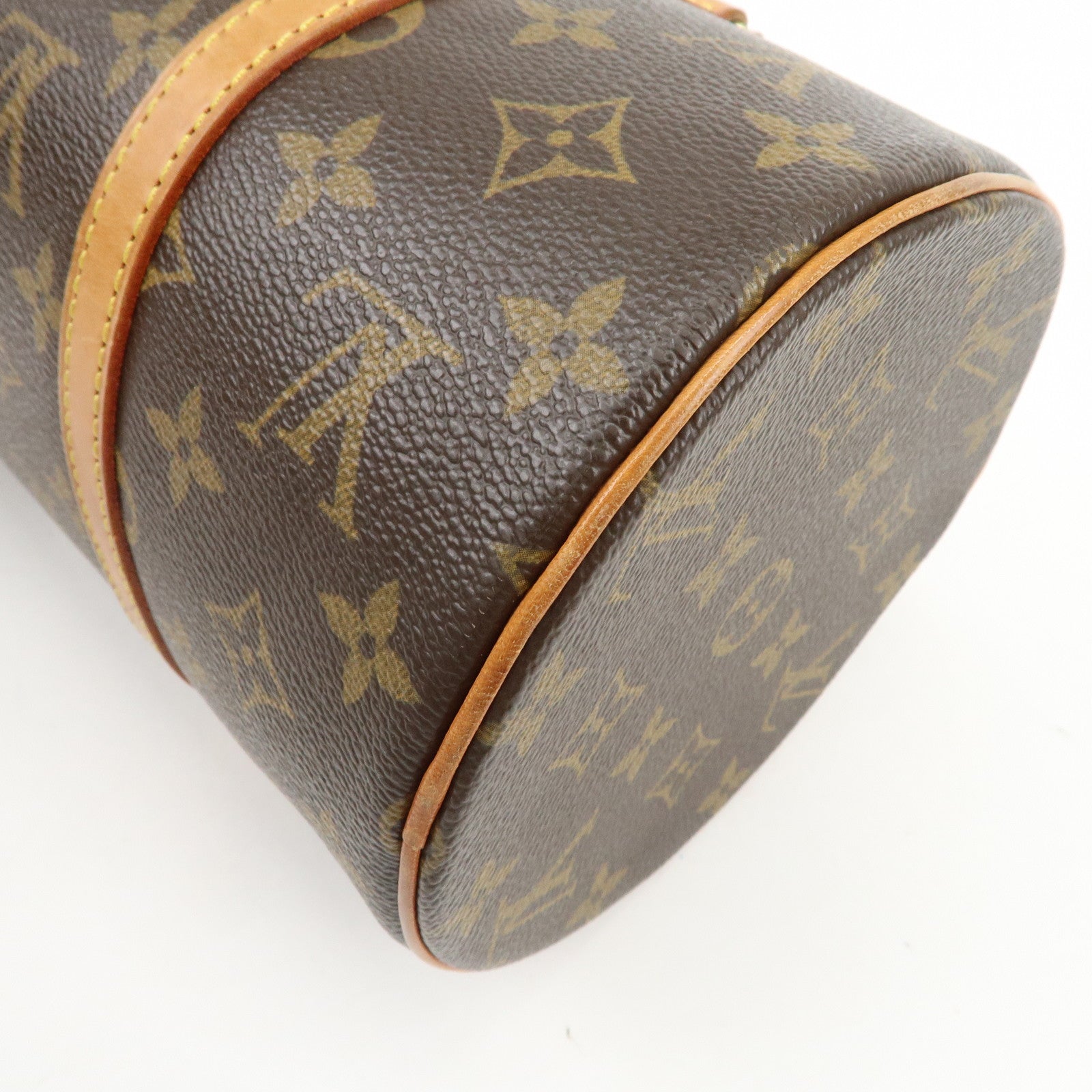 Louis Vuitton Monogram Papillon 30 Hand Bag Brown M51385
