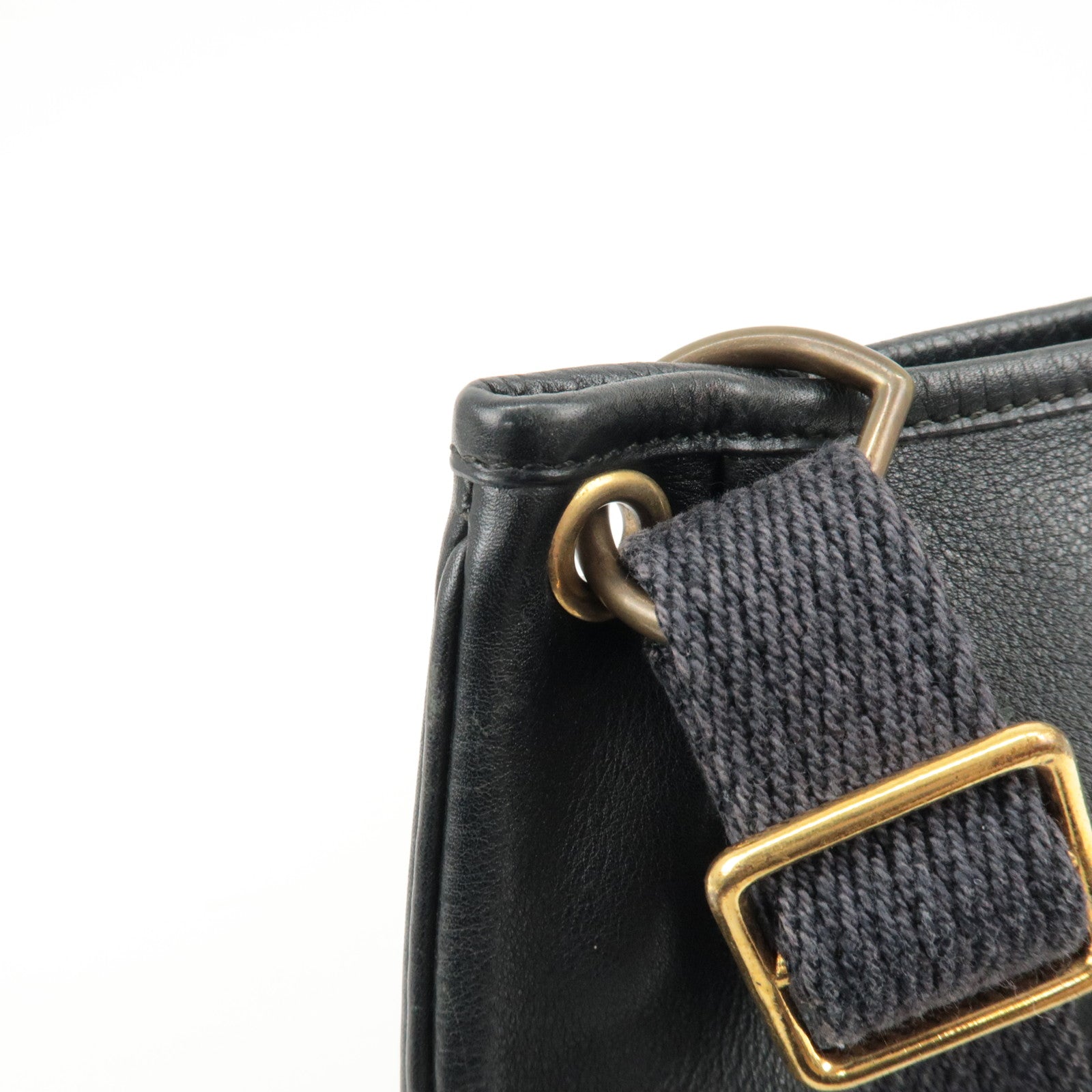 HERMES Mini Rodeo Leather Shoulder Bag Crossbody Bag Q Engraved Used