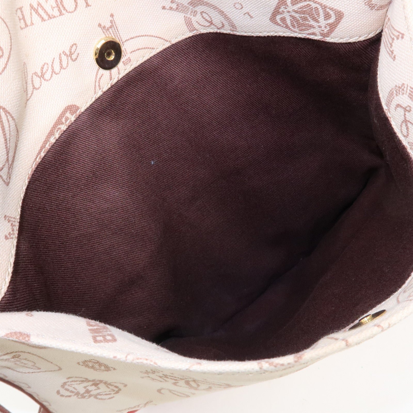 LOEWE Anagram 160th Anniversary Canvas Leather Shoulder Bag Beige