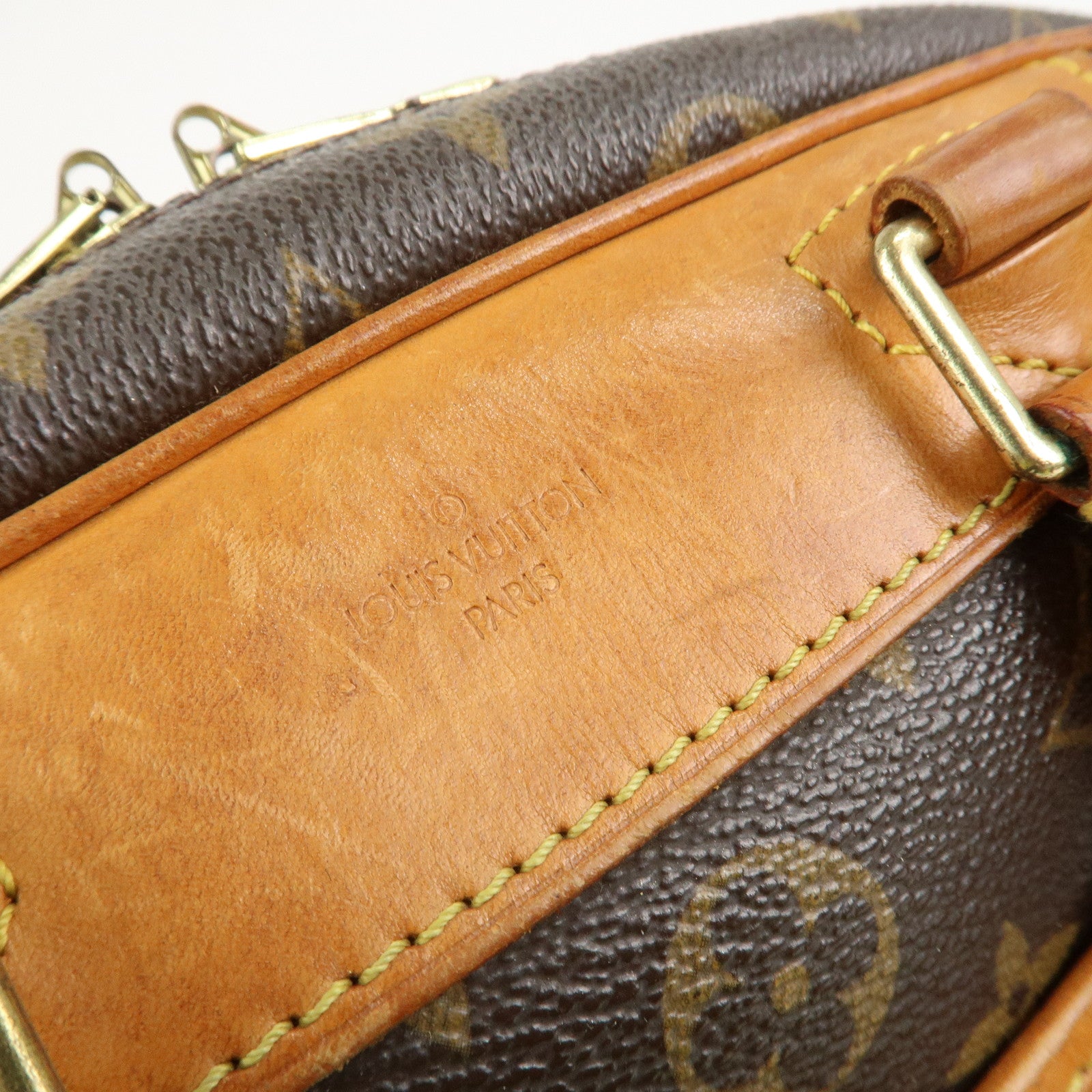 Louis Vuitton Monogram Trueville Hand Bag Brown M42228 Used