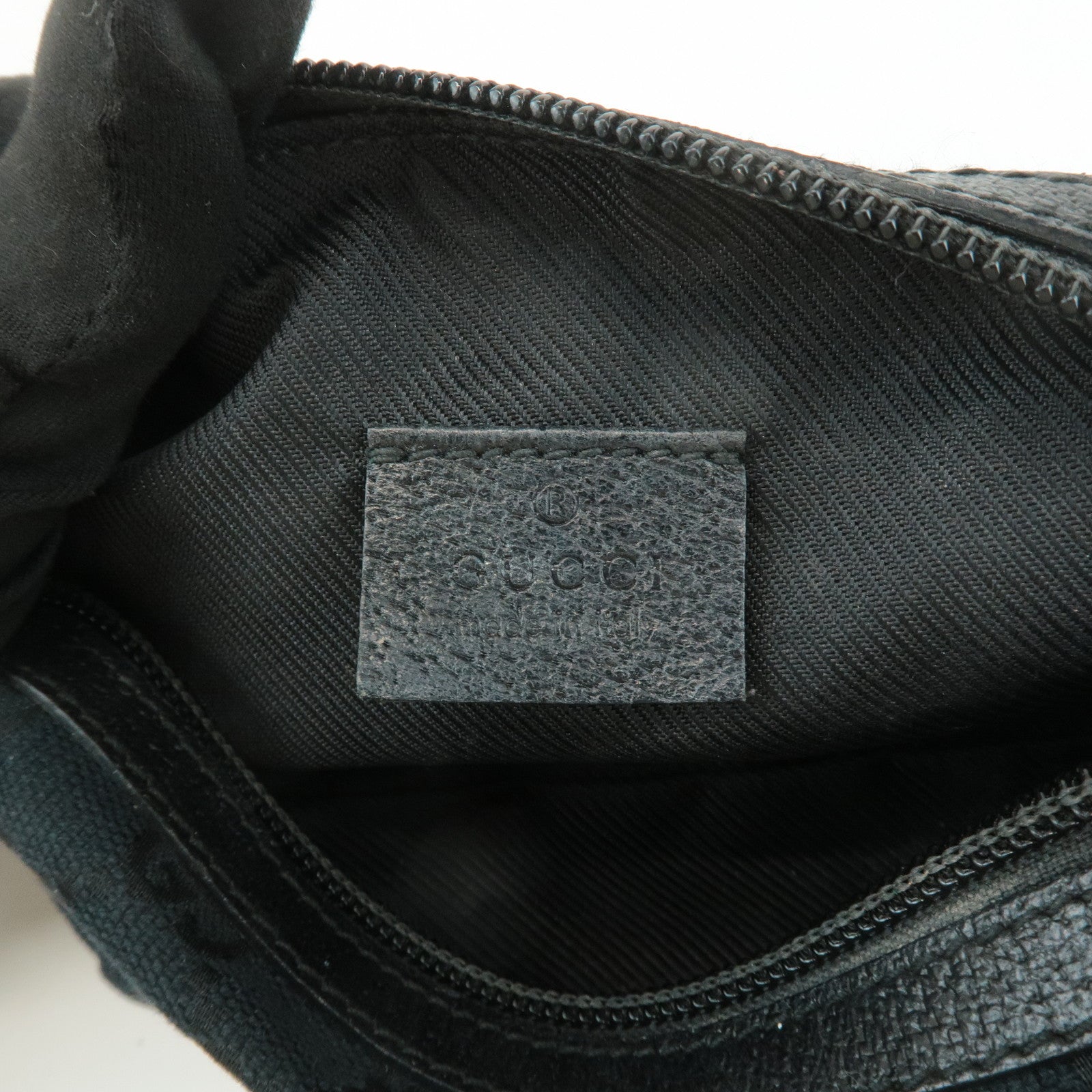 GUCCI Set of 2 GG Canvas Leather Cosmetic pouch 039.1113/29596 Used