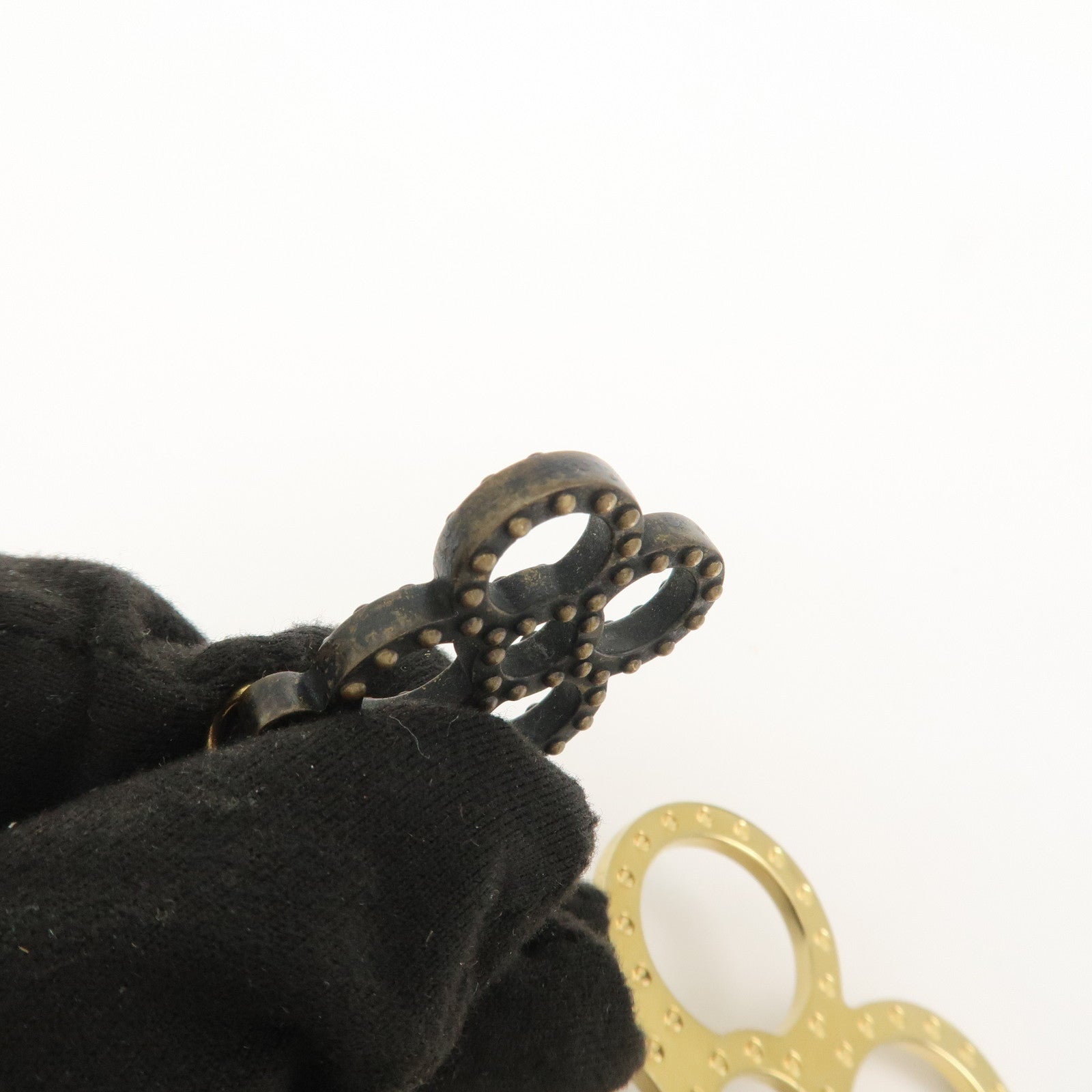 Louis Vuitton Bijoux Sac Tapage Metal Bag Charm Gold Silver M65090