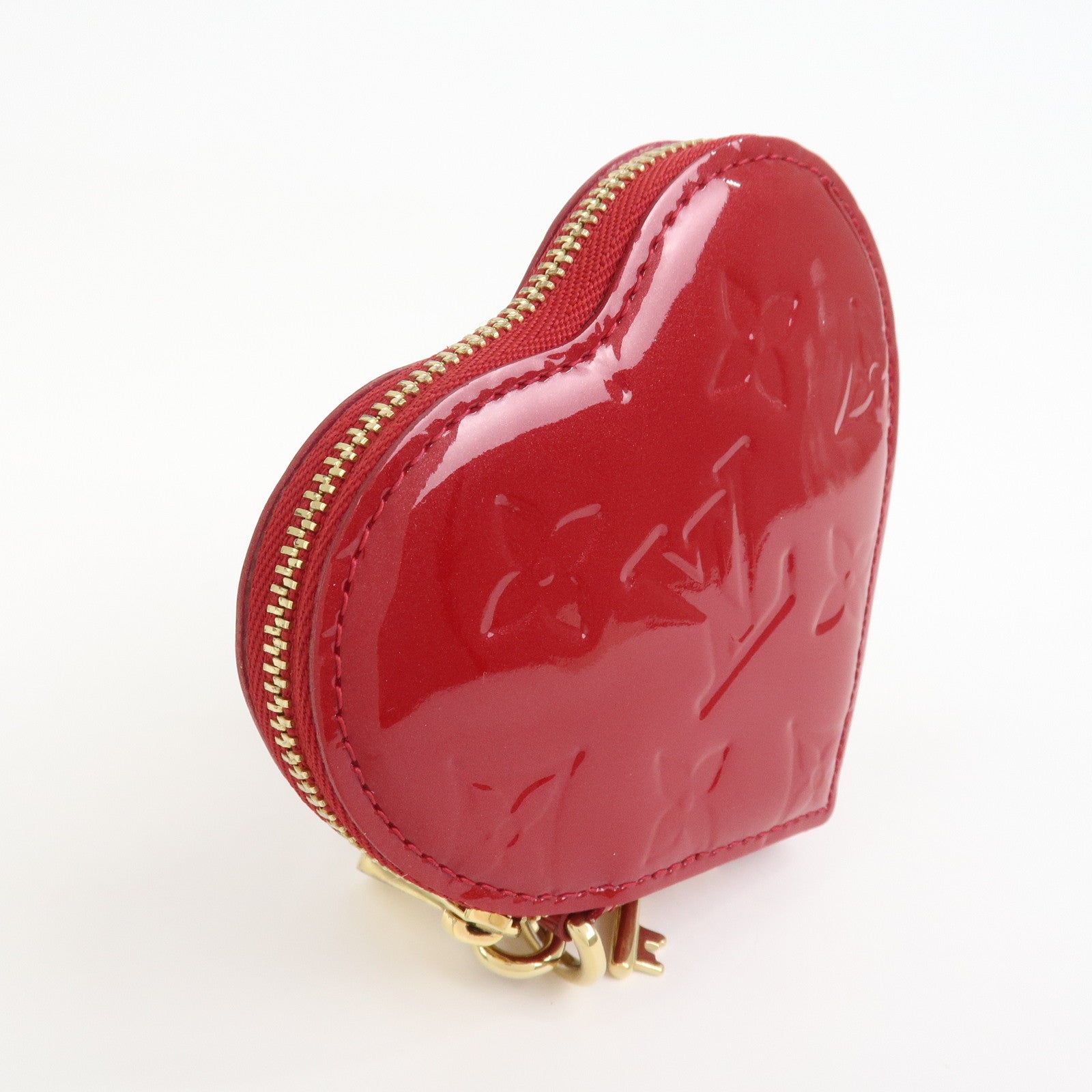 Louis Vuitton Monogram Vernis Porte Monnaie Coeur Coin Case M93562