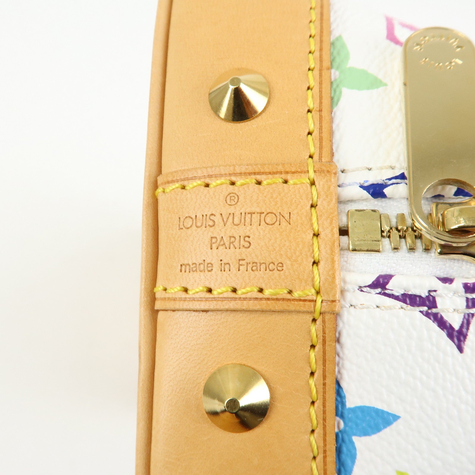Louis Vuitton Monogram Multicolor Alma PM Hand Bag Blanc M92647
