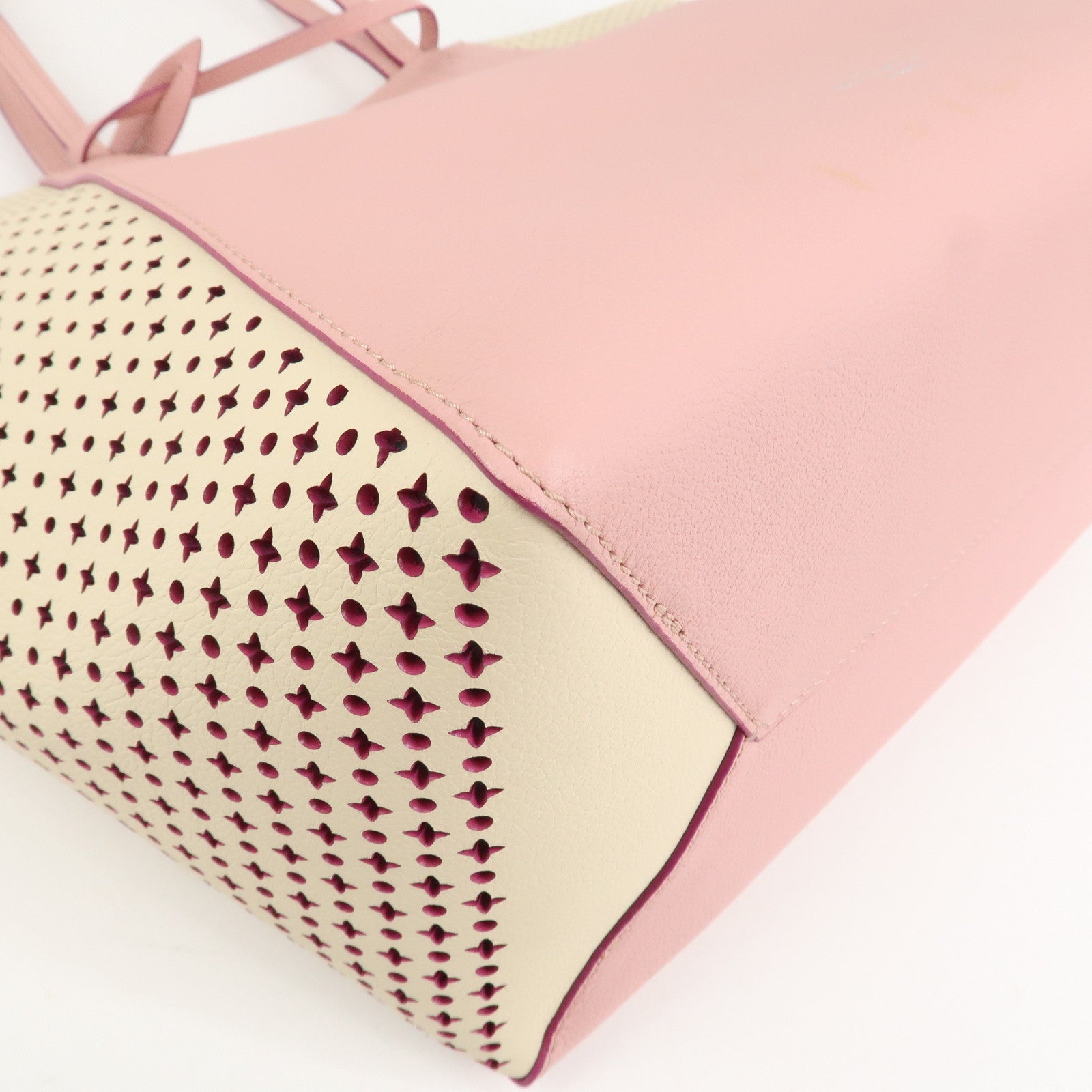 Louis Vuitton Leather Rock Me Cover Tote Bag Rose M54578