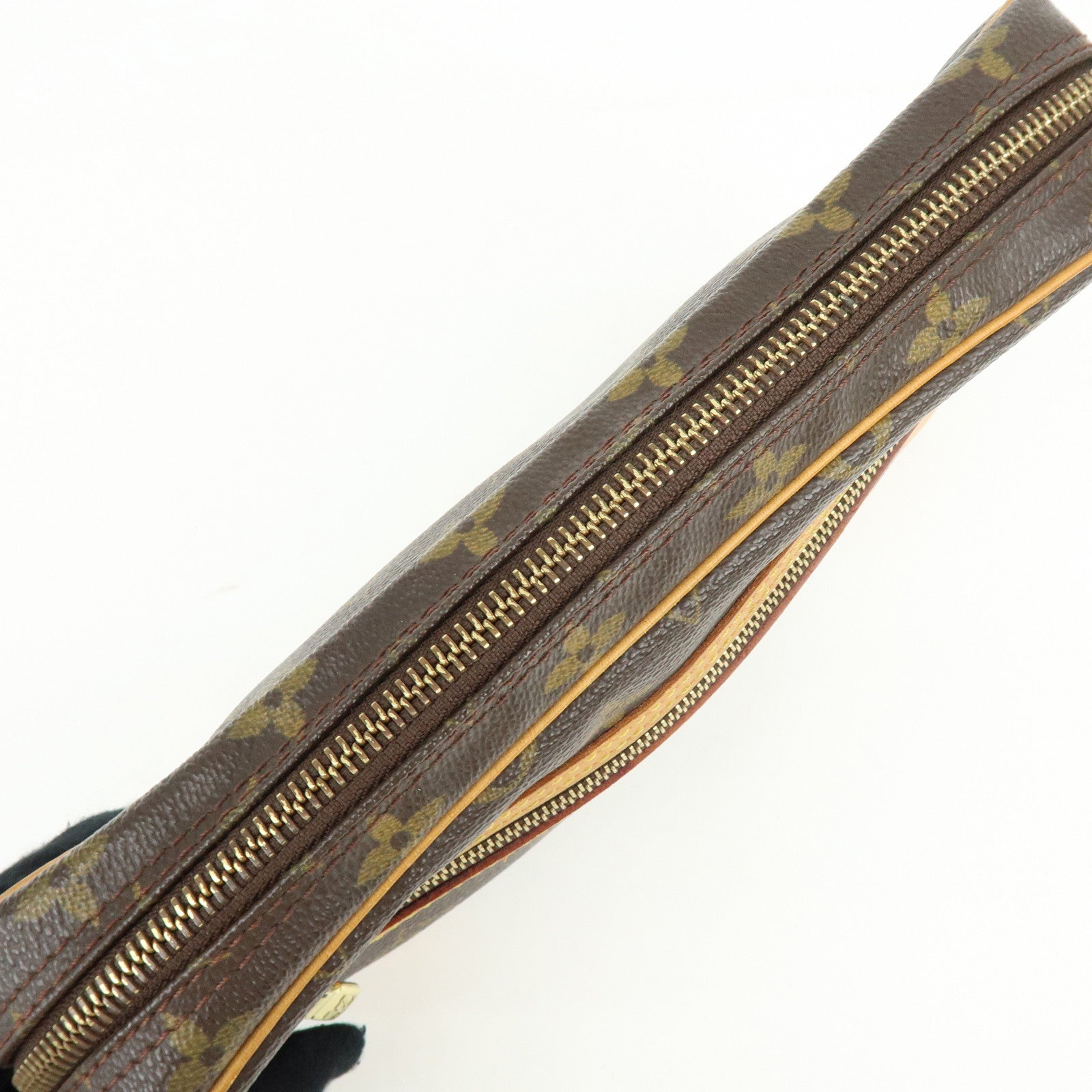 Louis Vuitton Monogram Marly Dragonne GM Clutch Bag Brown M51825