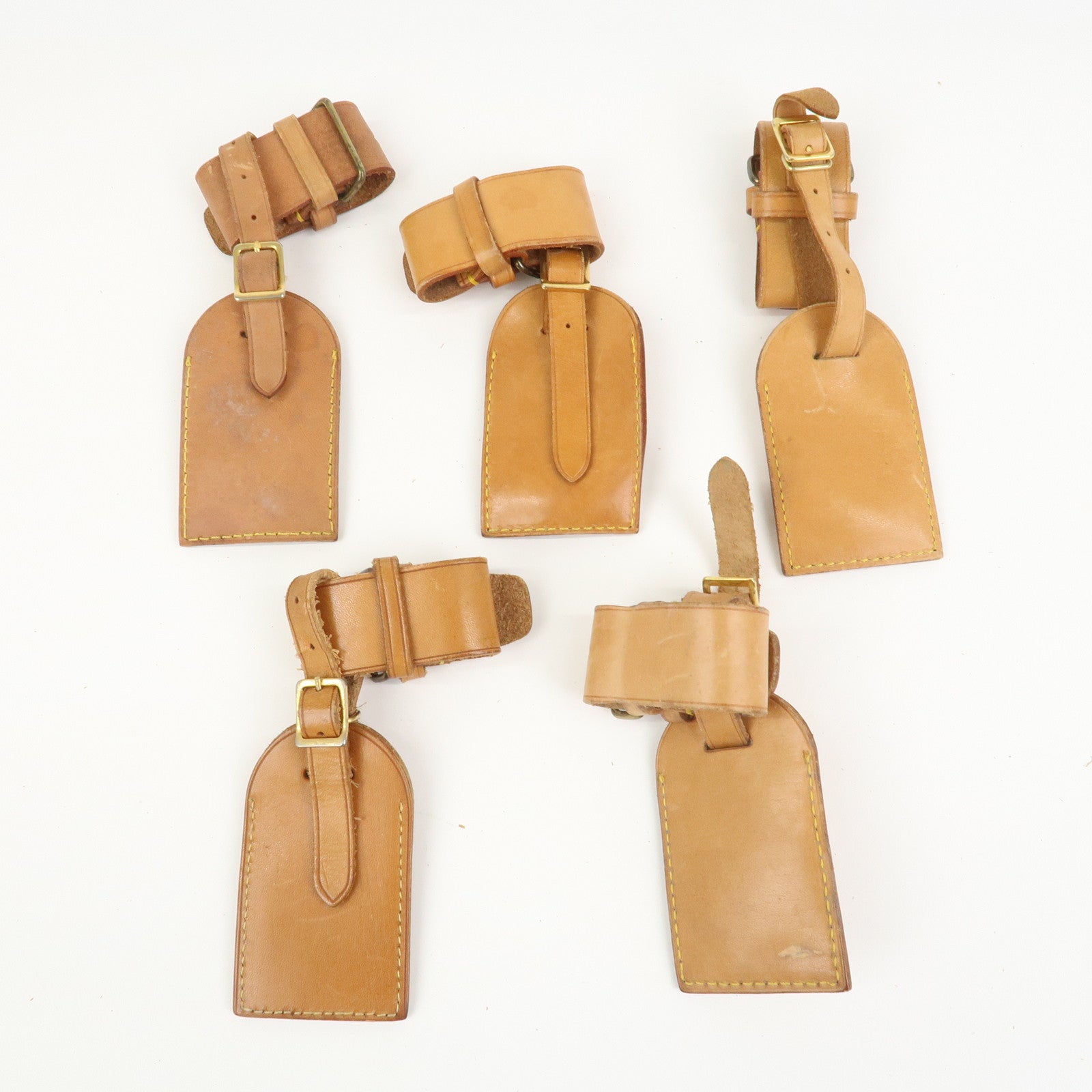 Louis Vuitton Set Of 20 Leather Name Tag & Poignet