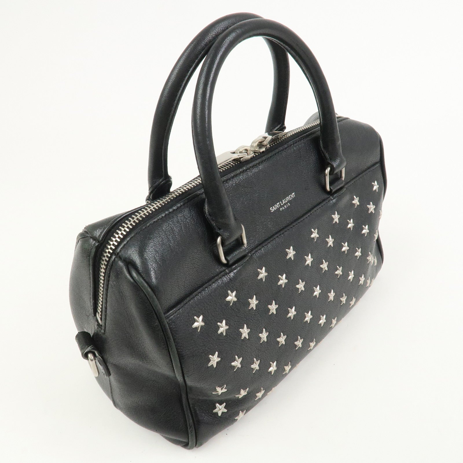 SAINT LAURENT PARIS Leather 2Way Bag Hand Shoulder Bag VLR332423