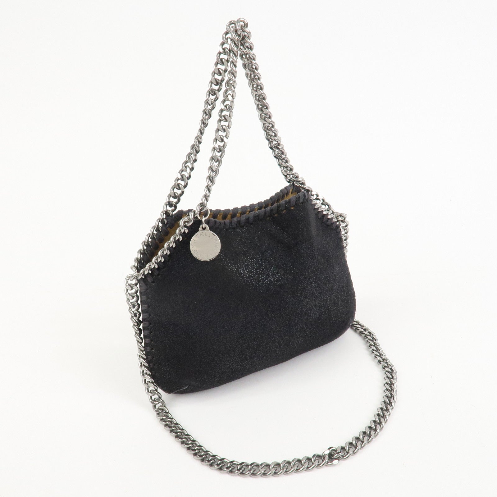 STELLA MCCARTNEY Falabella Polyester 2Way Bag Hand Bag Black
