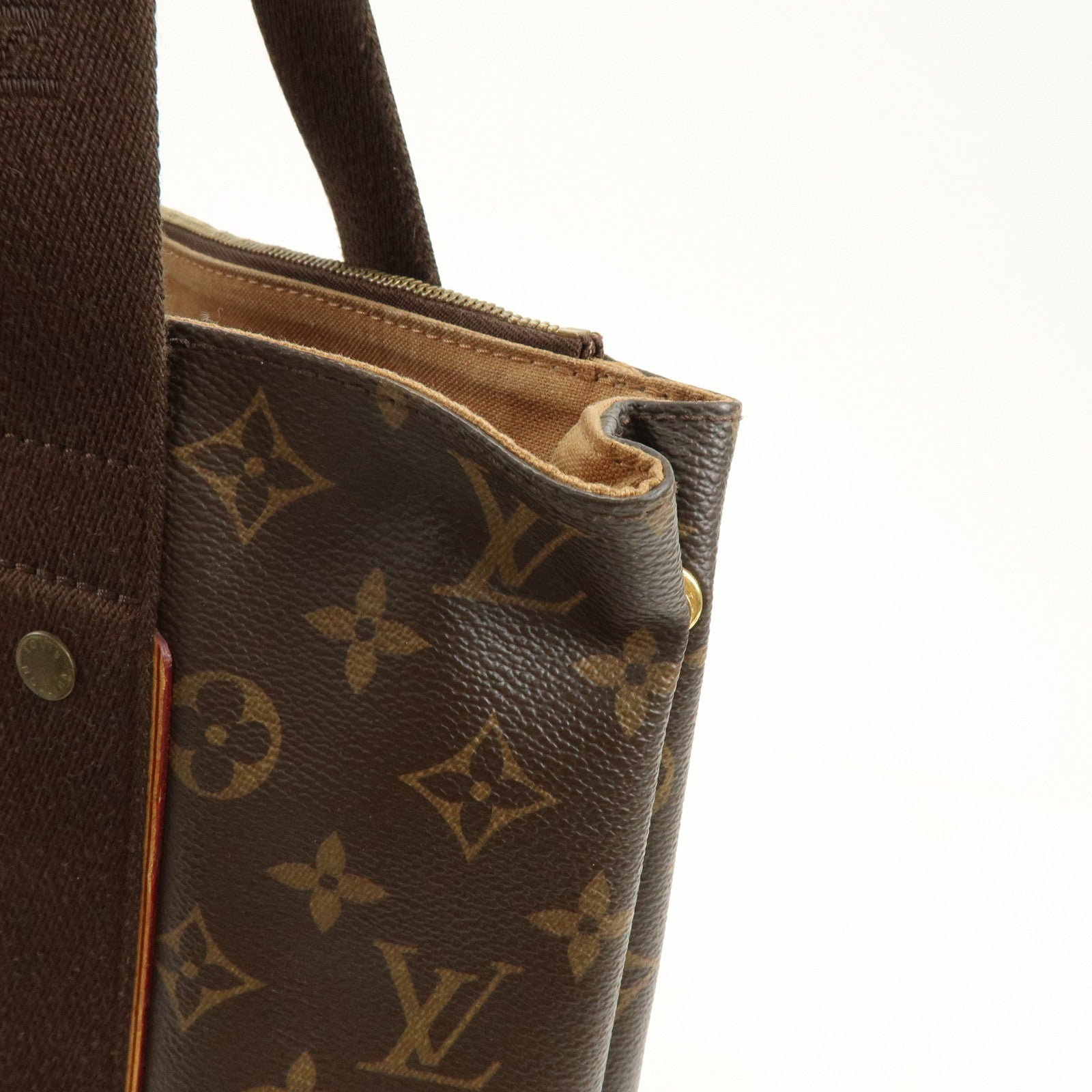 Louis Vuitton Monogram Cabas Beaubourg Tote Bag Brown M53013