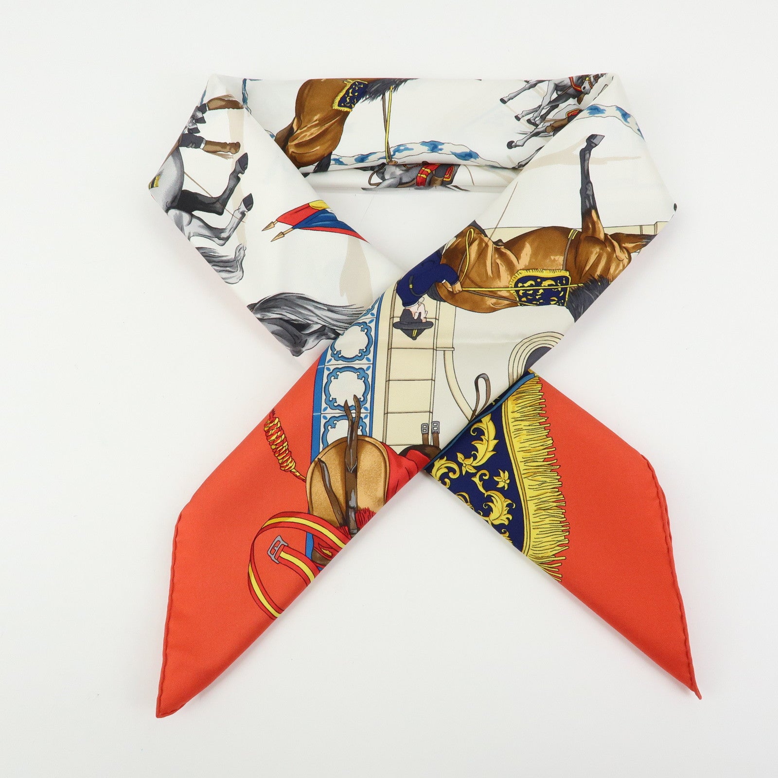 HERMES Carre 90 Silk Scarf Real Escuela AndaluzaDel Arte Ecuestre