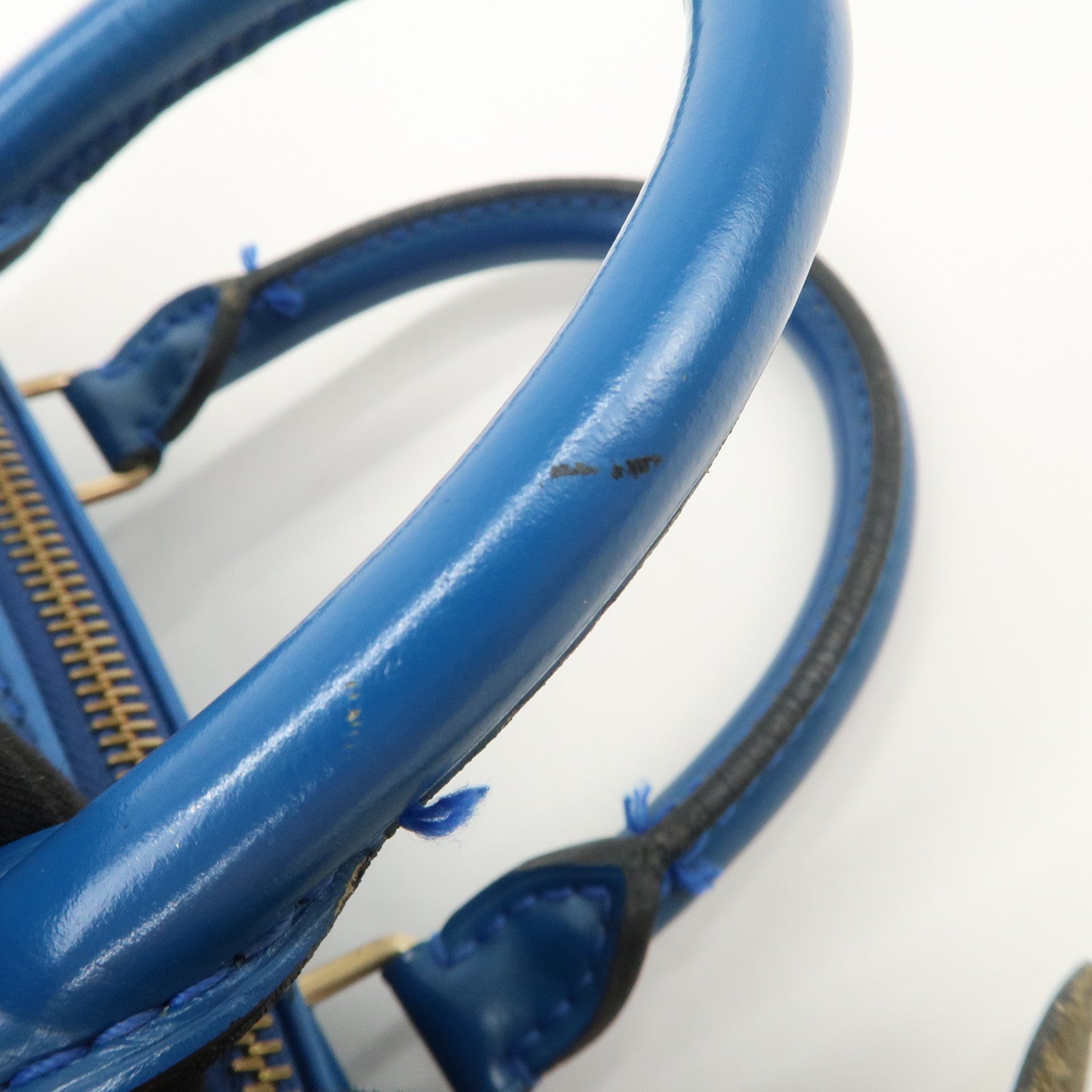 Louis Vuitton Epi Speedy 25 Hand Bag Boston Bag Blue M43015