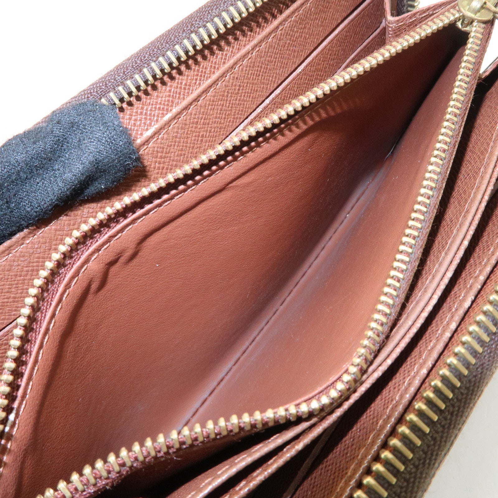 Louis Vuitton Set of 2 Monogram Canvas Round Zippy Long Wallet M60017 Used