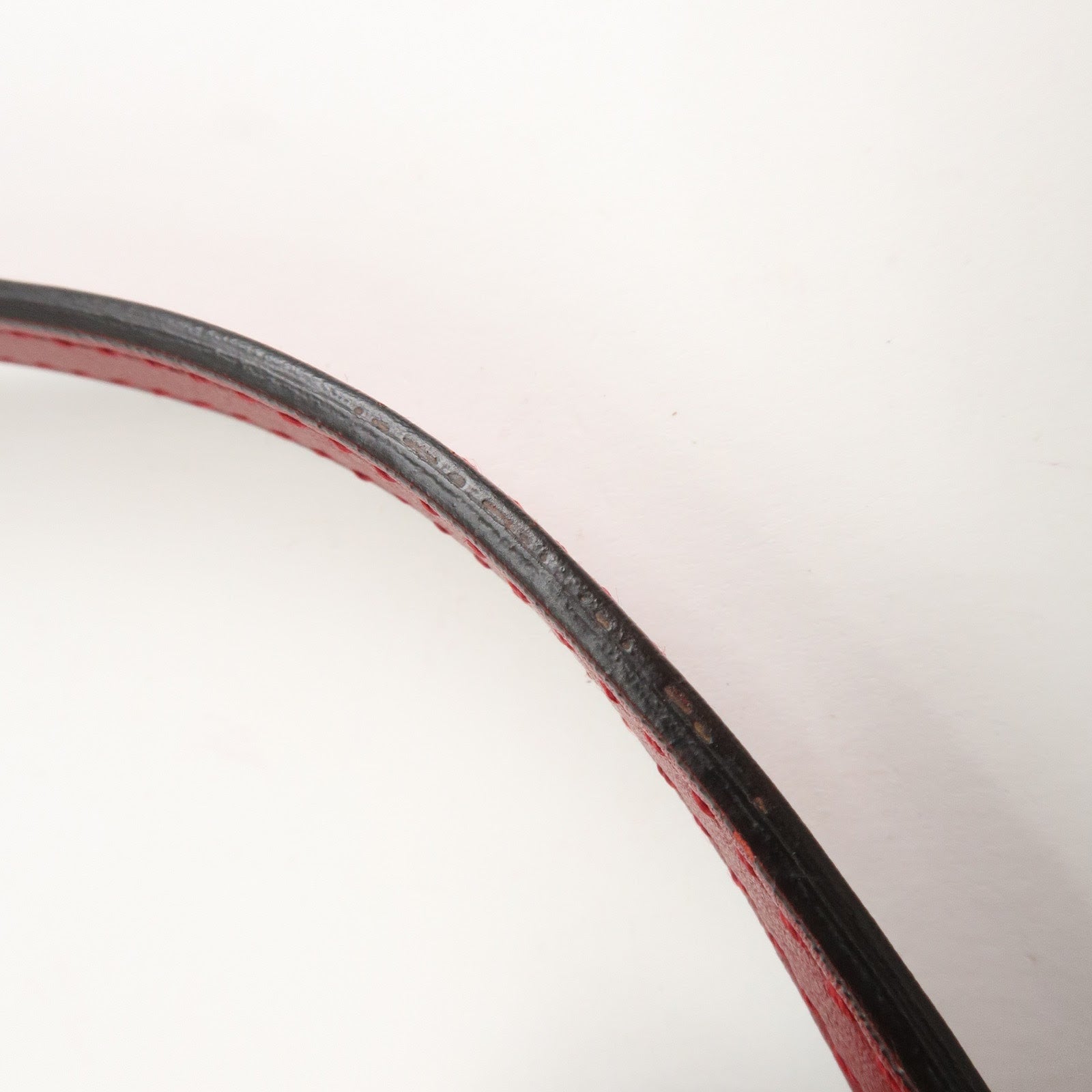 GUCCI Micro Guccissima 2Way Hand Shoulder Bag Castilian Red 449654 Used