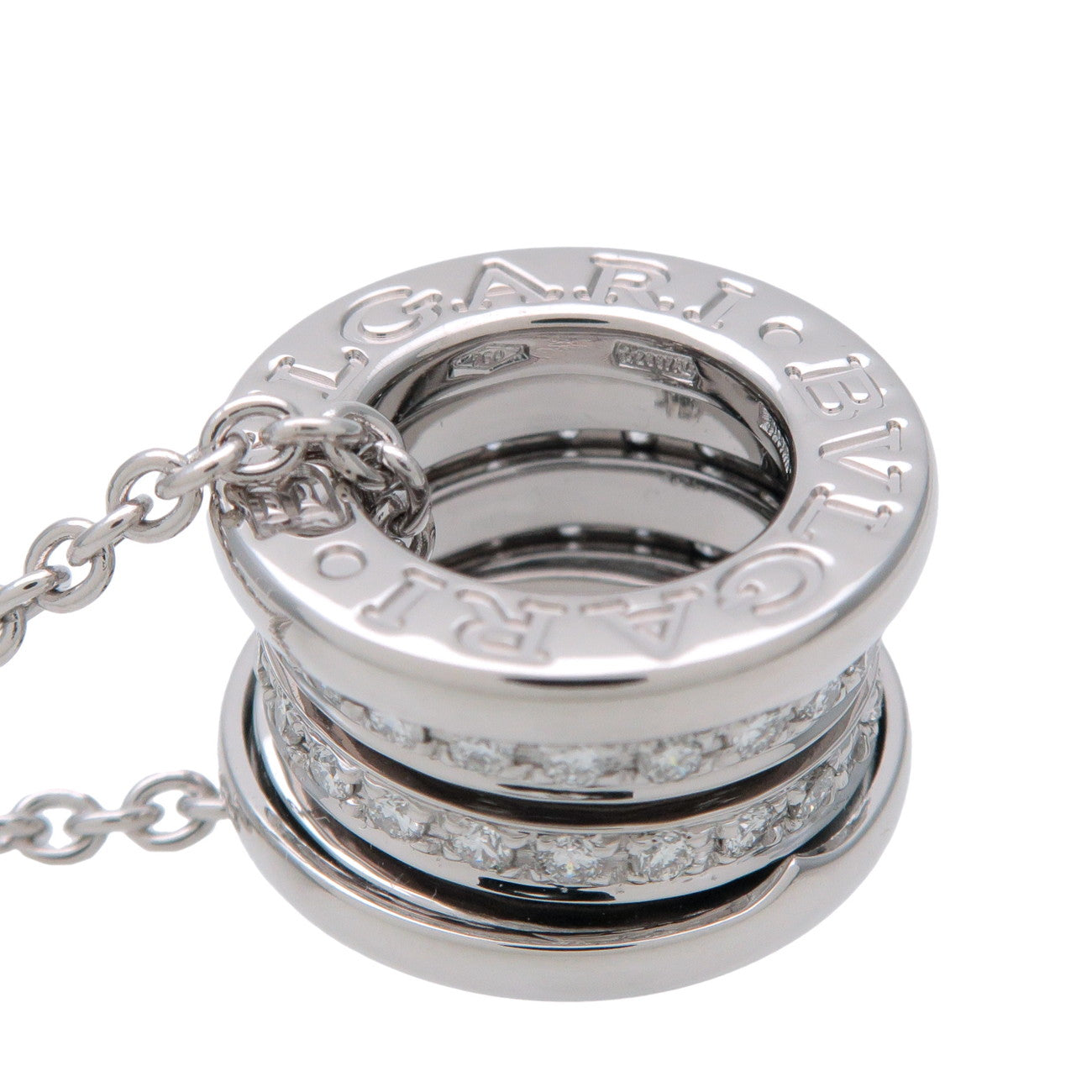 BVLGARI B-zero1 Diamond Necklace K18 750WG White Gold