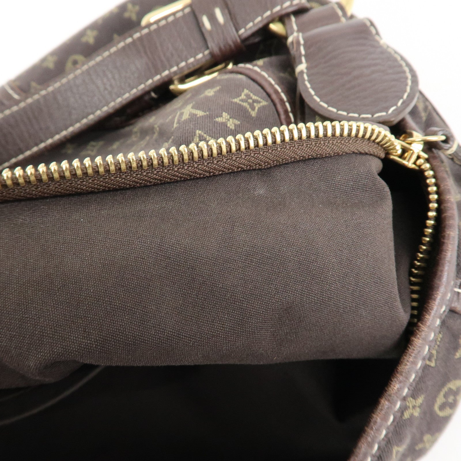 Louis Vuitton Monogram Mini Lin Manon MM Shoulder Bag Ebene M95619 Used