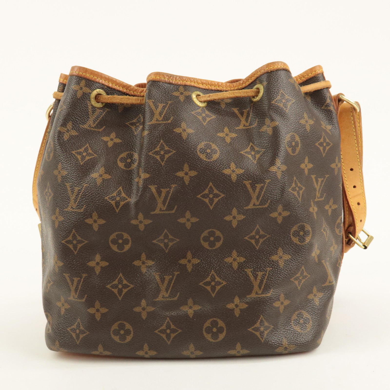 Louis Vuitton Monogram Petit Noe Shoulder Bag Brown M42226 Used