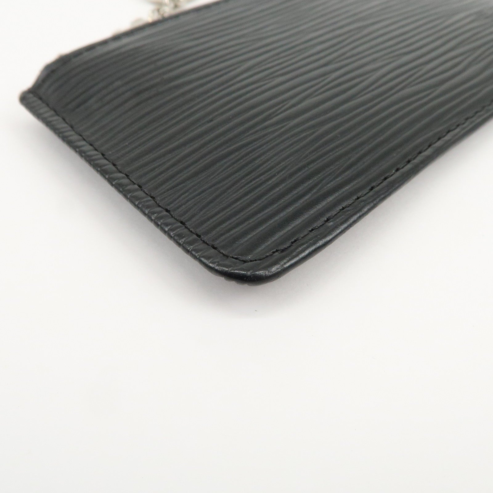 Louis Vuitton Epi Pochette Cles Coin Case Black Noir M63802