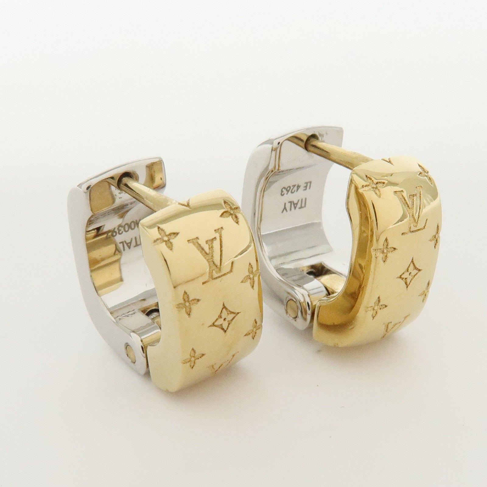 Louis Vuitton Boucles d’oreilles Nanogram Metal Earrings M00397