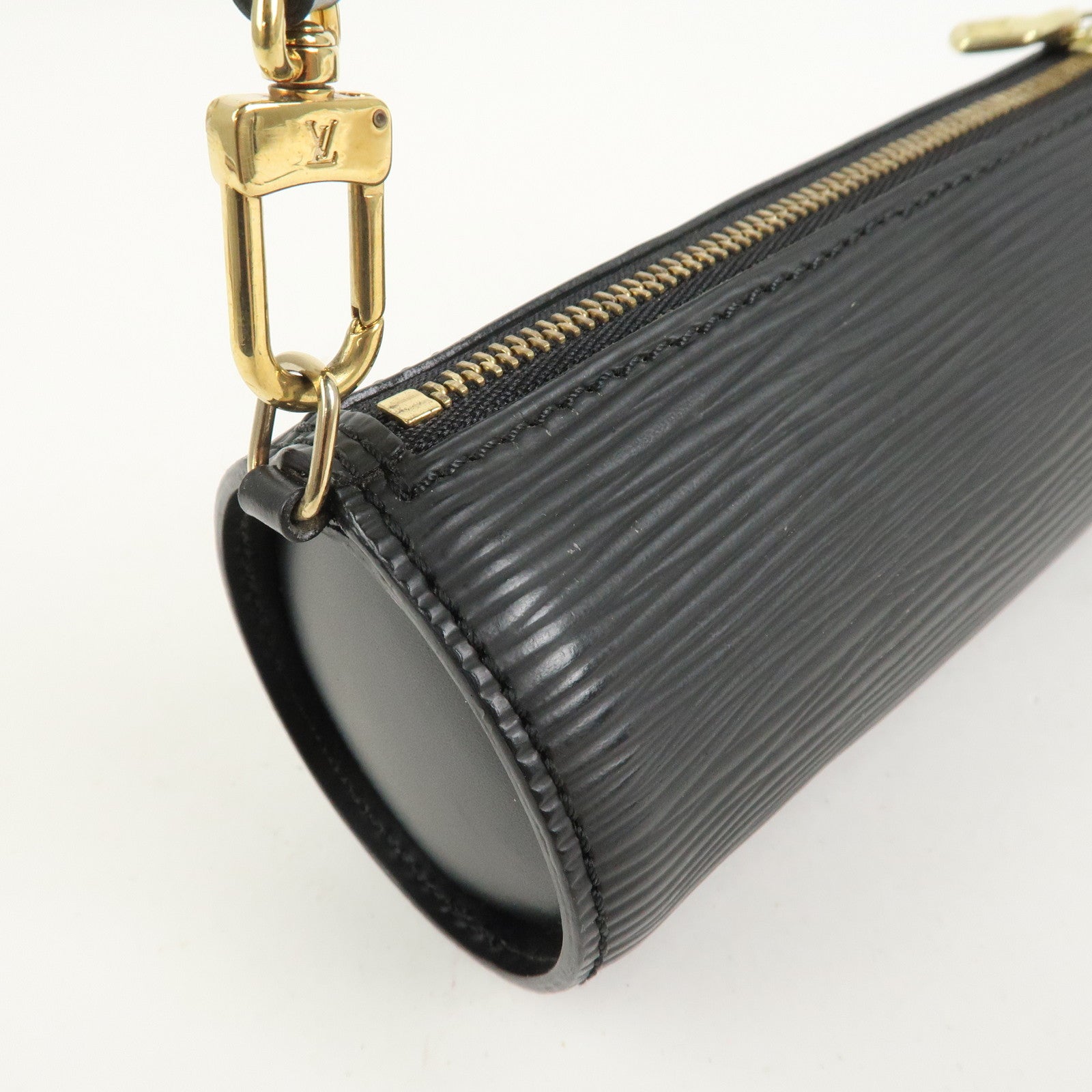 Louis Vuitton Epi Leather Mini Pouch For Soufflot Hand Bag Noir