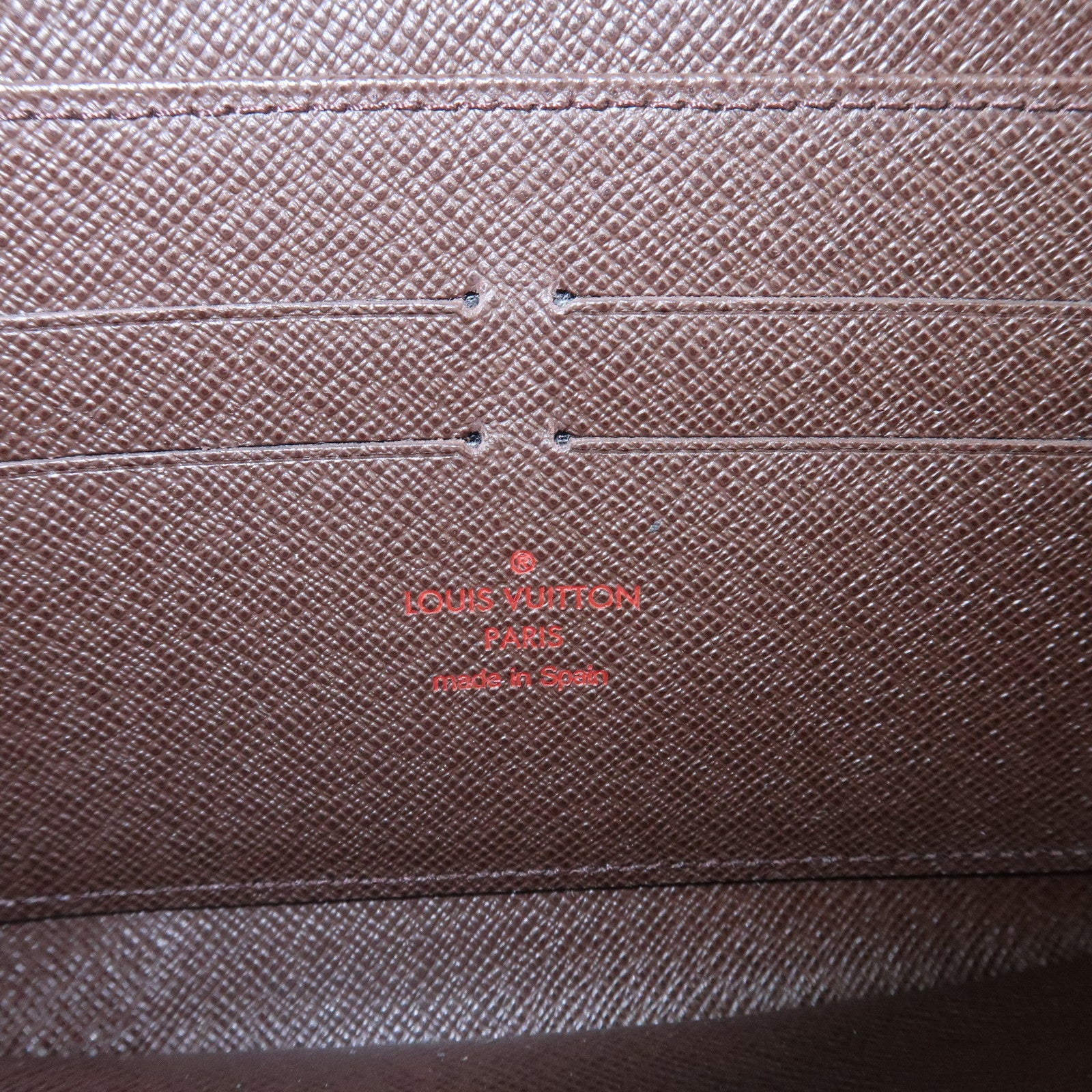 Louis Vuitton Damier Round Zippy Wallet Old Style Brown N60015
