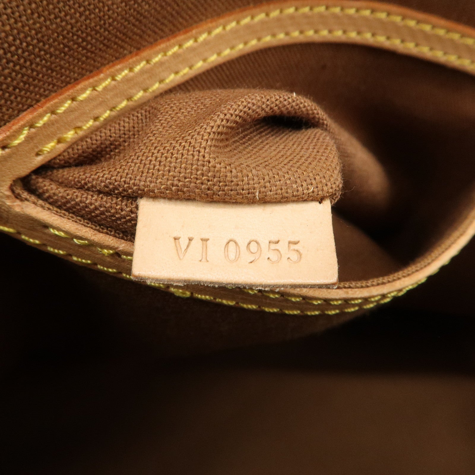 Louis Vuitton Monogram Canvas Alma Hand Bag Brown M51130 Used