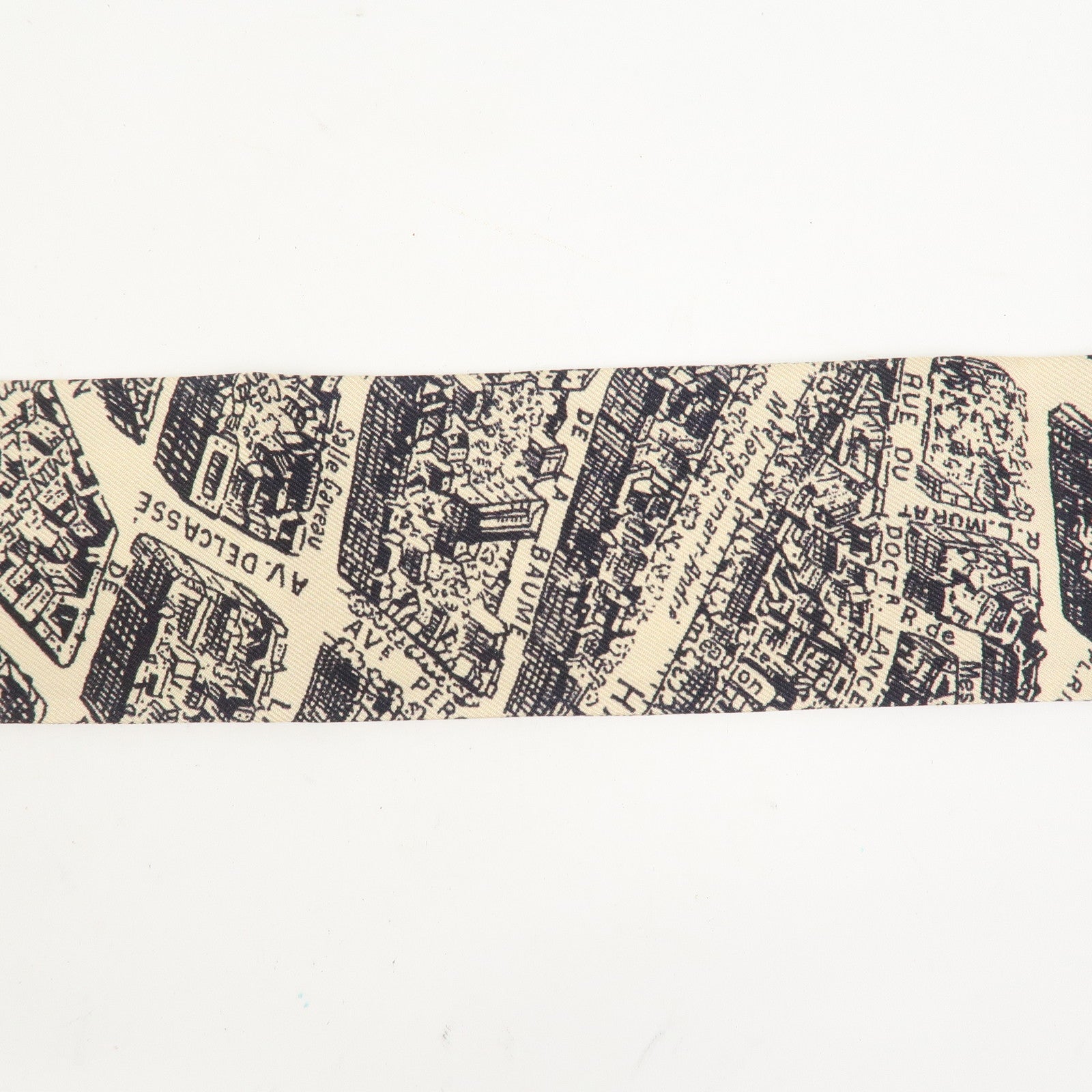 Christian Dior Logo Silk 100% Mitzah Scarf Ivory Black