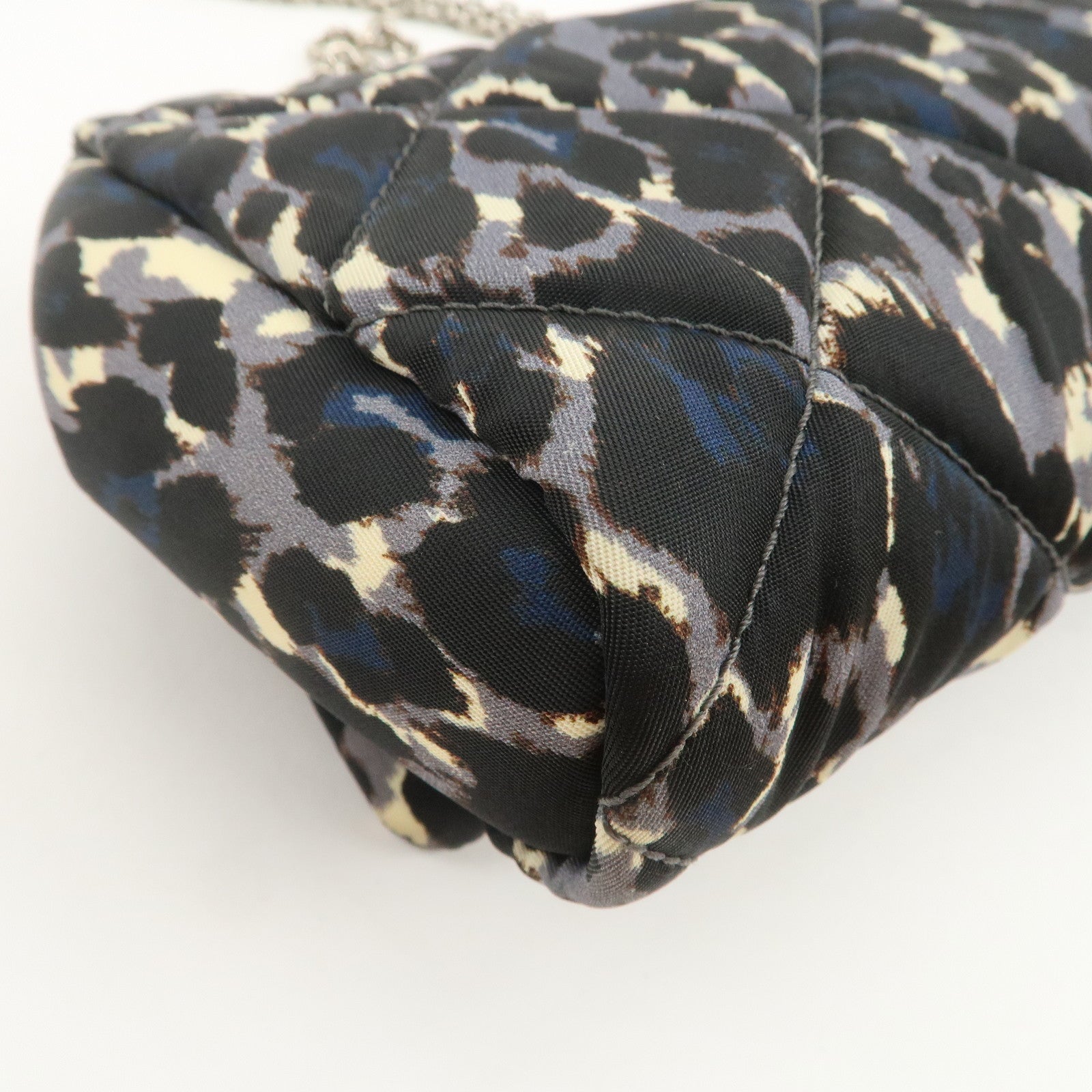 Ferragamo Vara Ribbon Nylon Shoulder Bag Crossbody Bag Black Blue