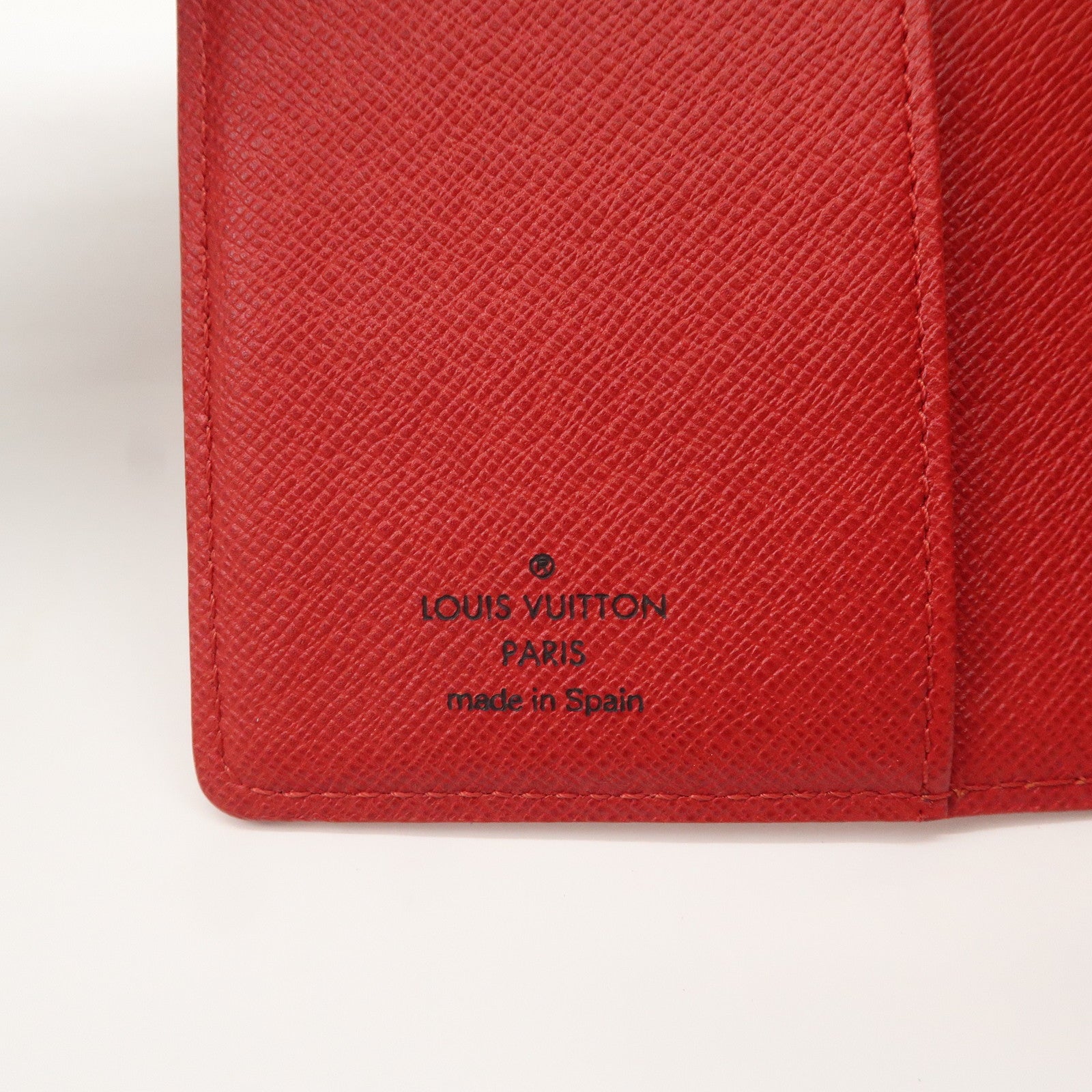 Louis Vuitton Epi Agenda PM Planner Cover Castillian Red R20057